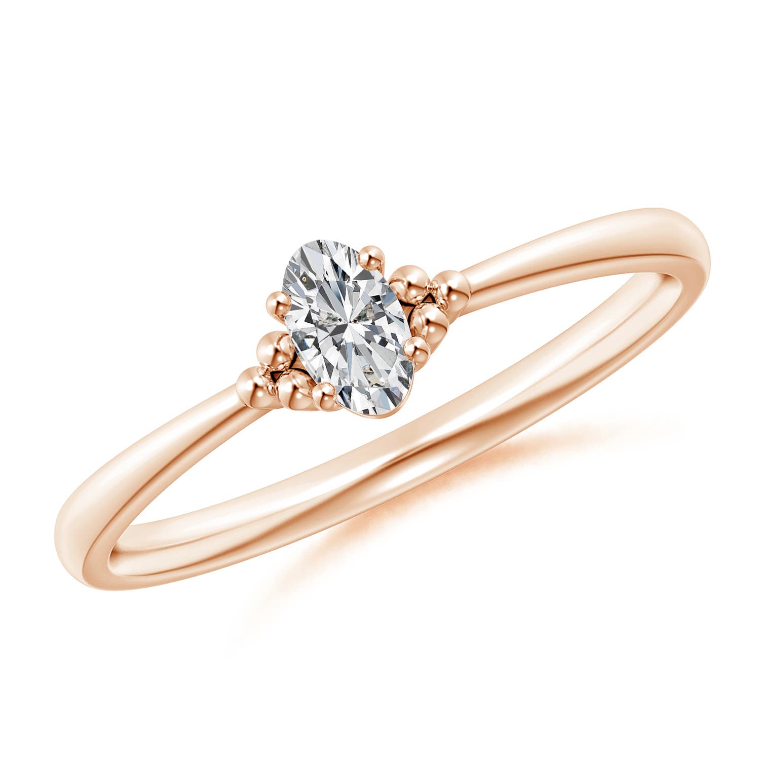 H, SI2 / 0.21 CT / 14 KT Rose Gold