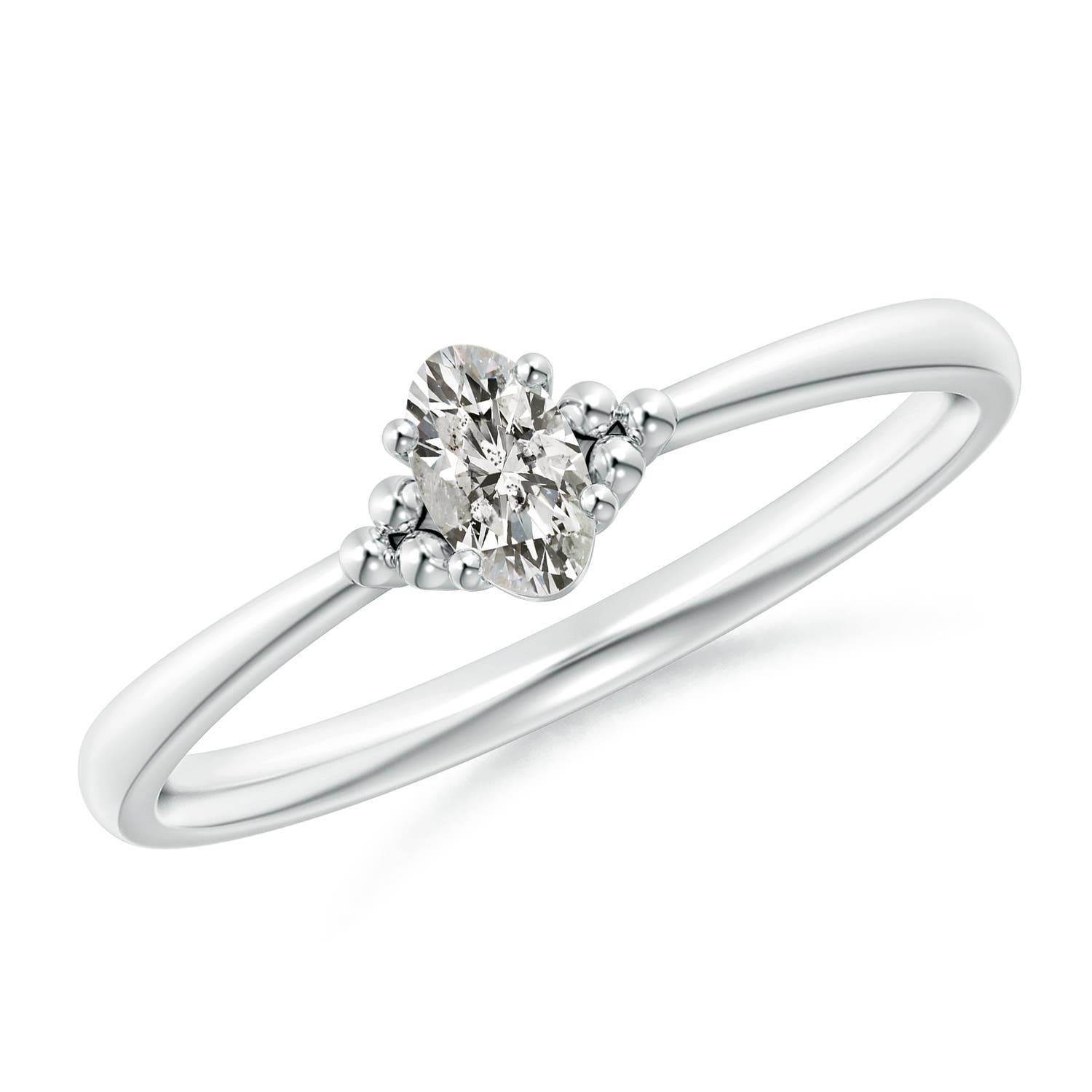 K, I3 / 0.21 CT / 14 KT White Gold