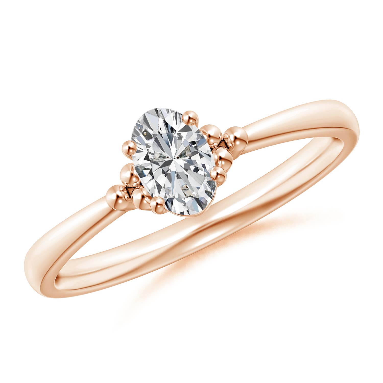 H, SI2 / 0.43 CT / 14 KT Rose Gold