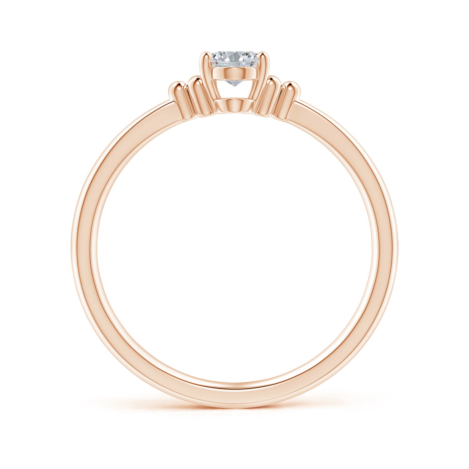 H, SI2 / 0.43 CT / 14 KT Rose Gold