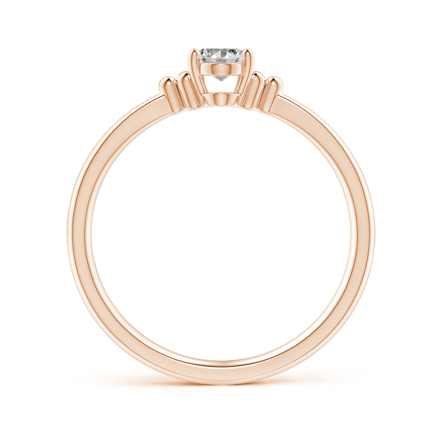 K, I3 / 0.43 CT / 14 KT Rose Gold