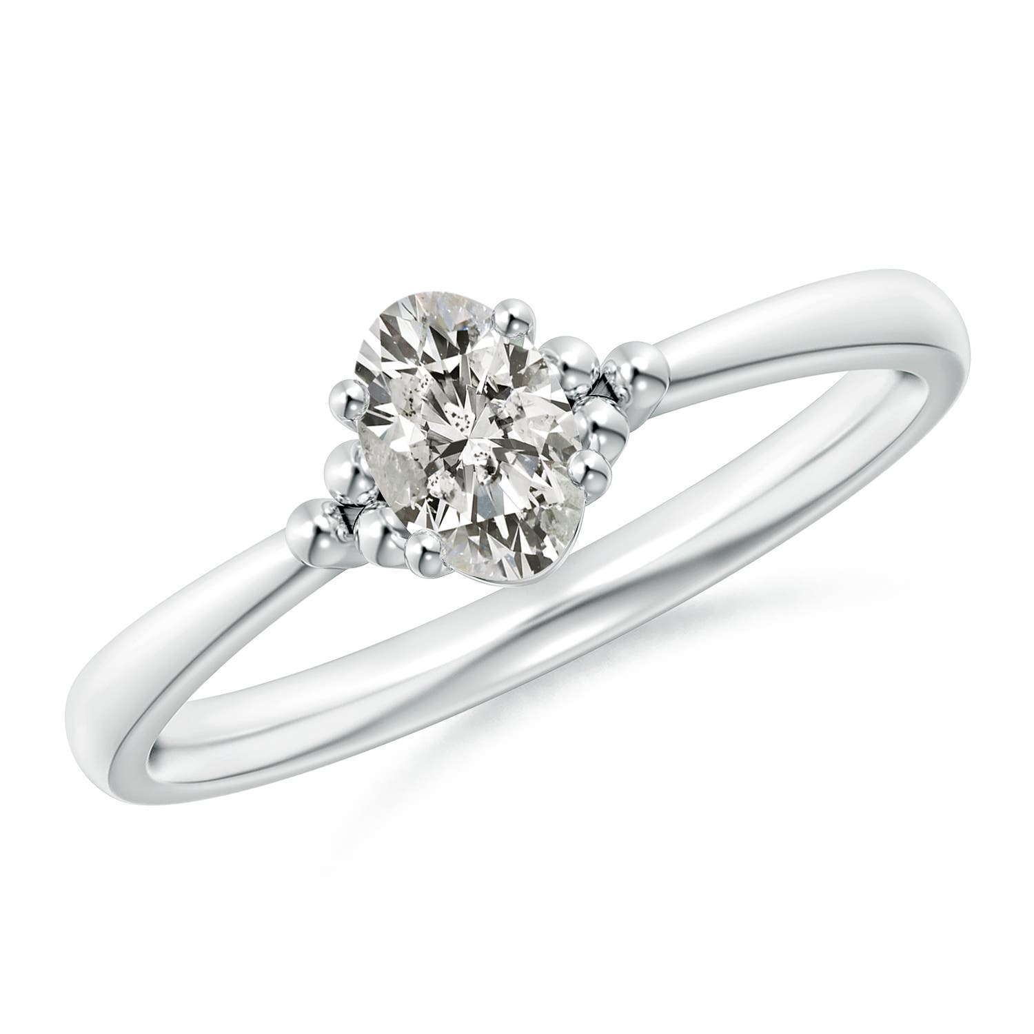 K, I3 / 0.43 CT / 14 KT White Gold