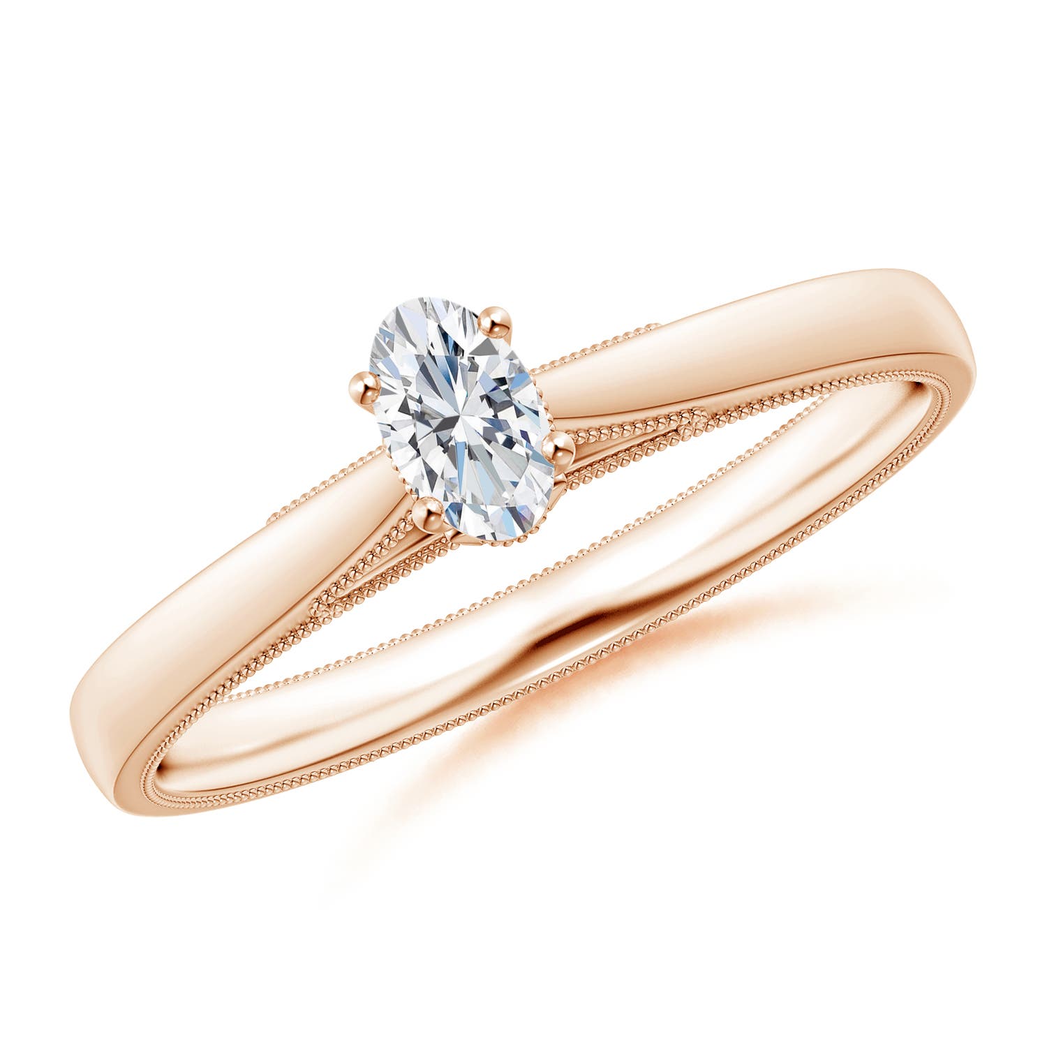 G, VS2 / 0.23 CT / 14 KT Rose Gold