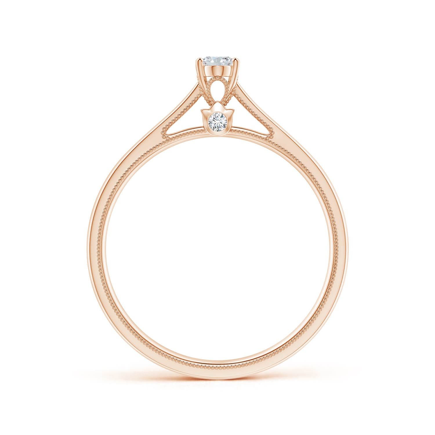 F-G, VS / 0.23 CT / 14 KT Rose Gold