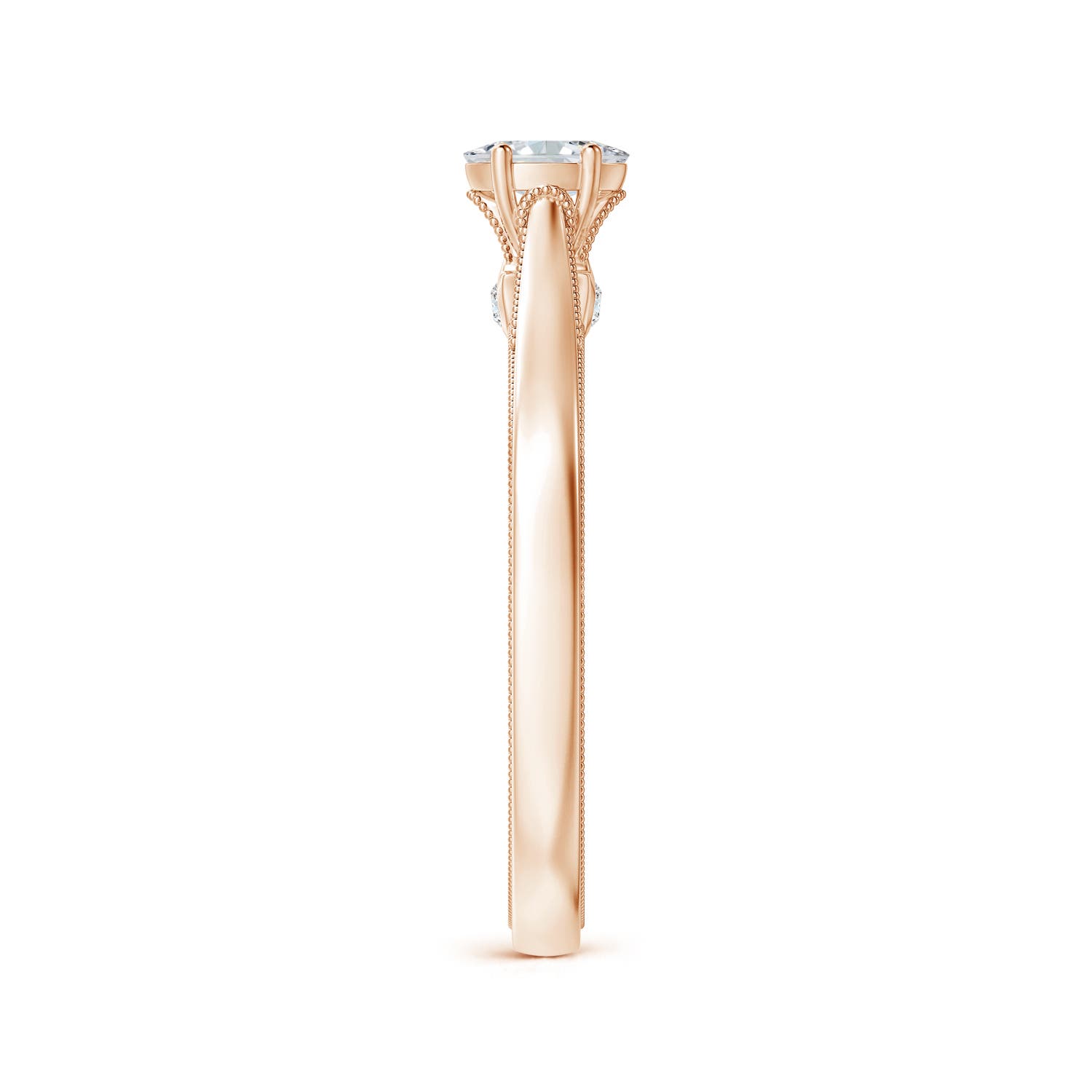 G, VS2 / 0.23 CT / 14 KT Rose Gold