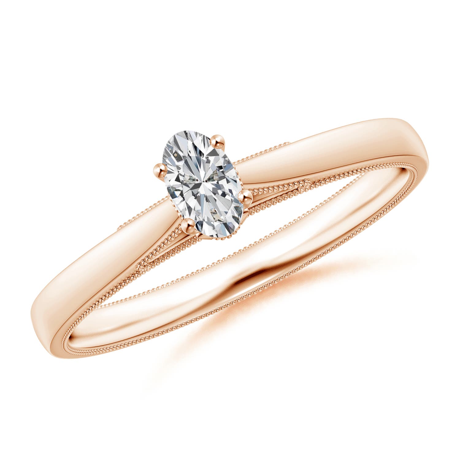 H, SI2 / 0.23 CT / 14 KT Rose Gold