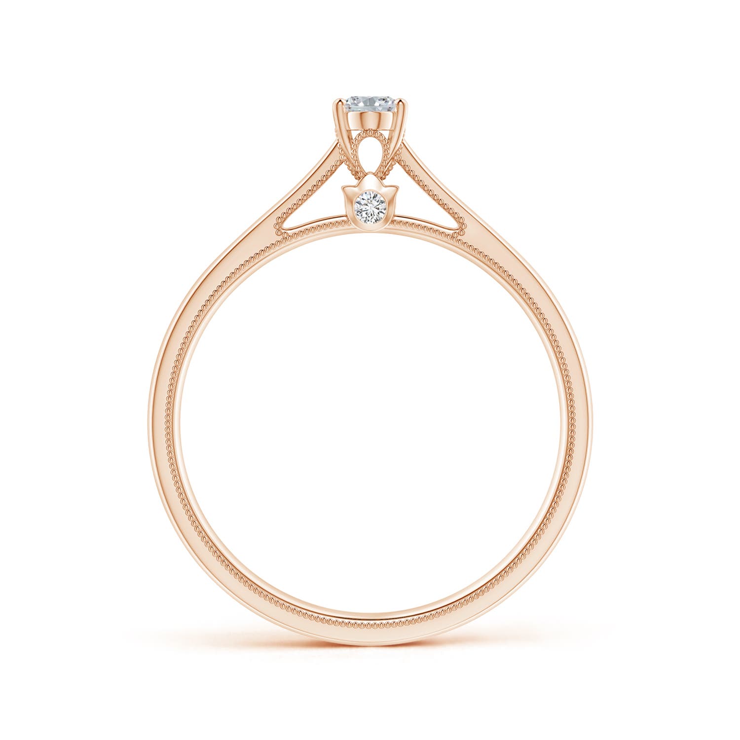 H, SI2 / 0.23 CT / 14 KT Rose Gold