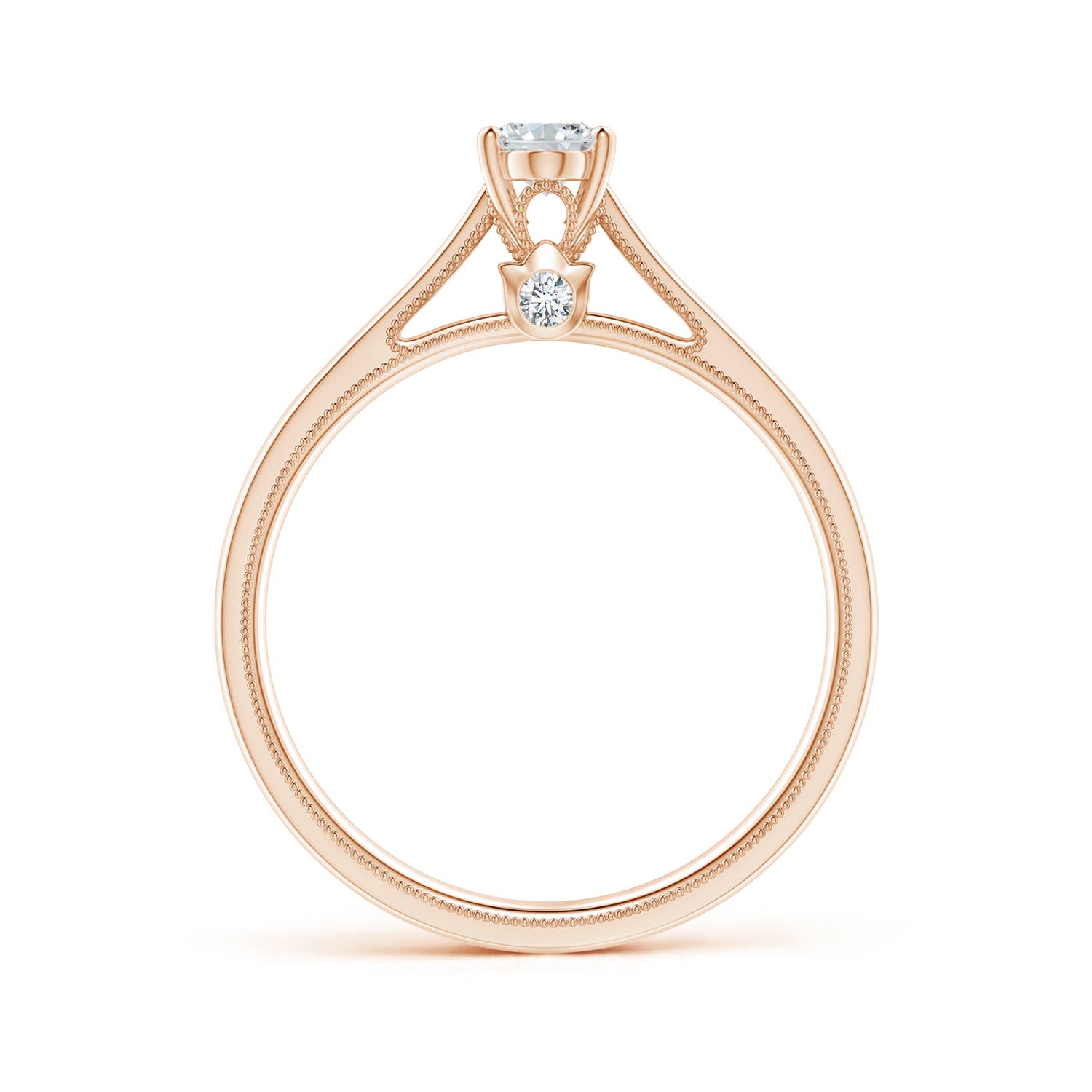 G, VS2 / 0.48 CT / 14 KT Rose Gold