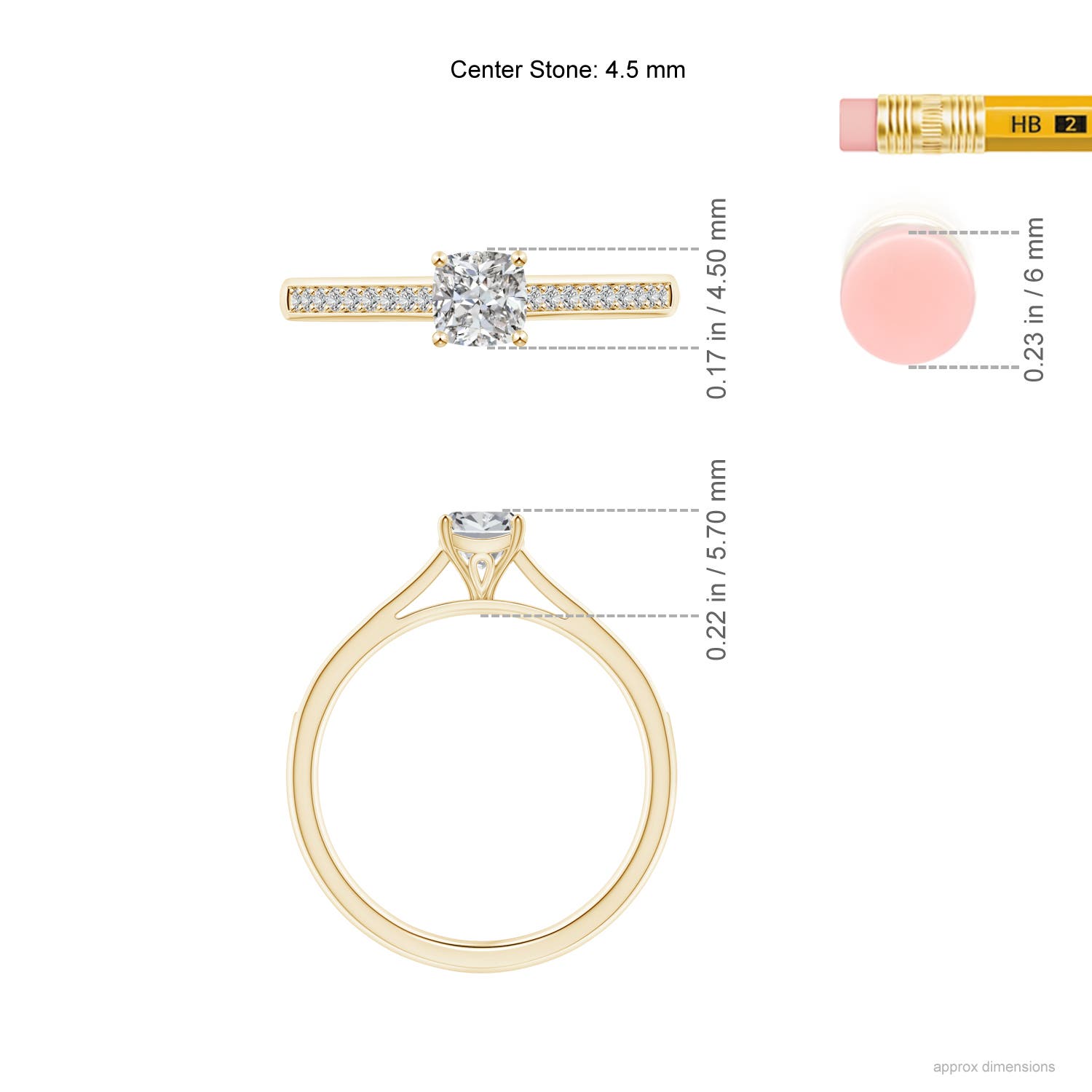 I-J, I1-I2 / 0.5 CT / 14 KT Yellow Gold