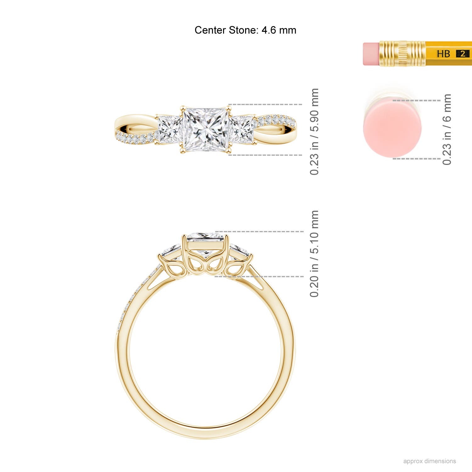 H, SI2 / 1.01 CT / 14 KT Yellow Gold