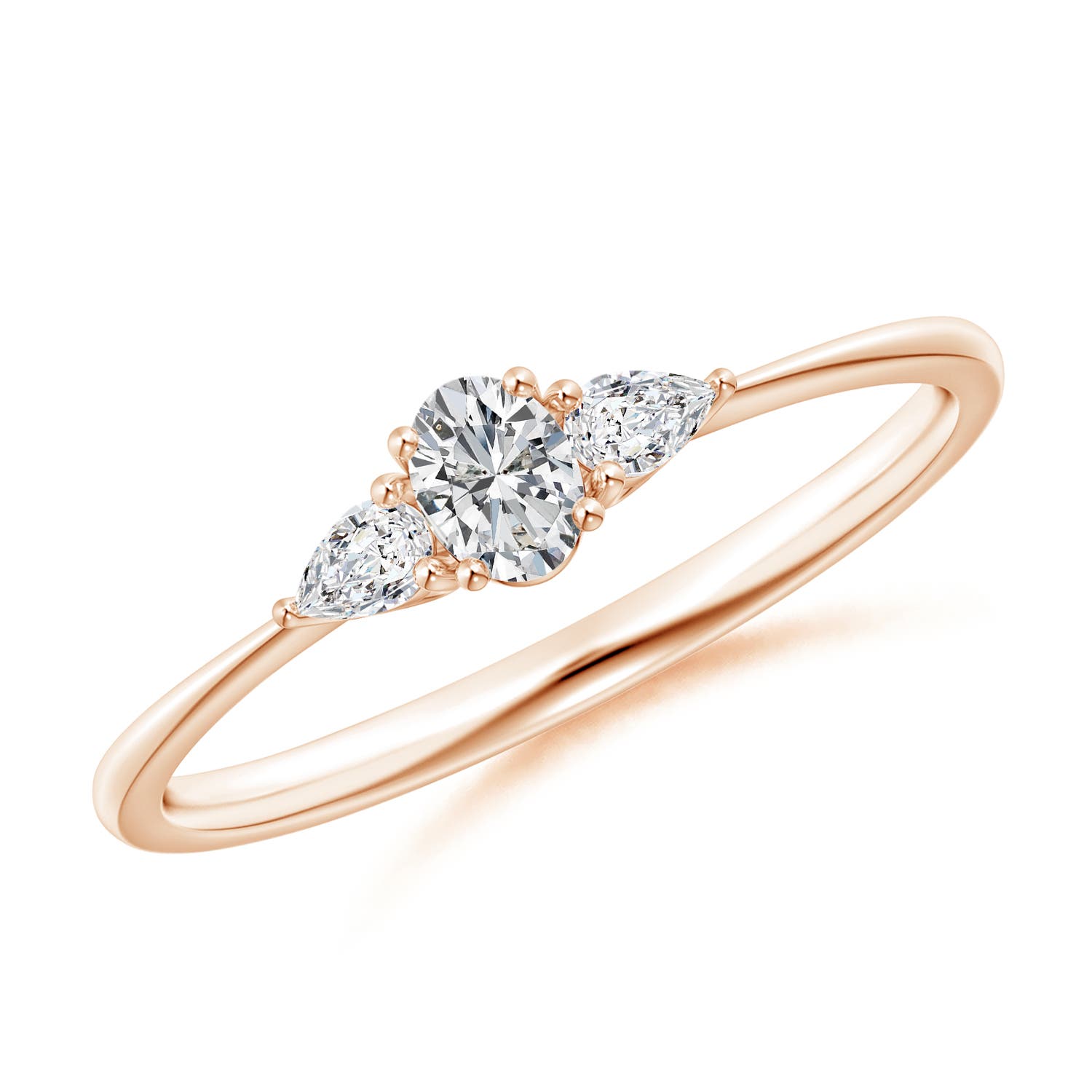 H, SI2 / 0.22 CT / 14 KT Rose Gold