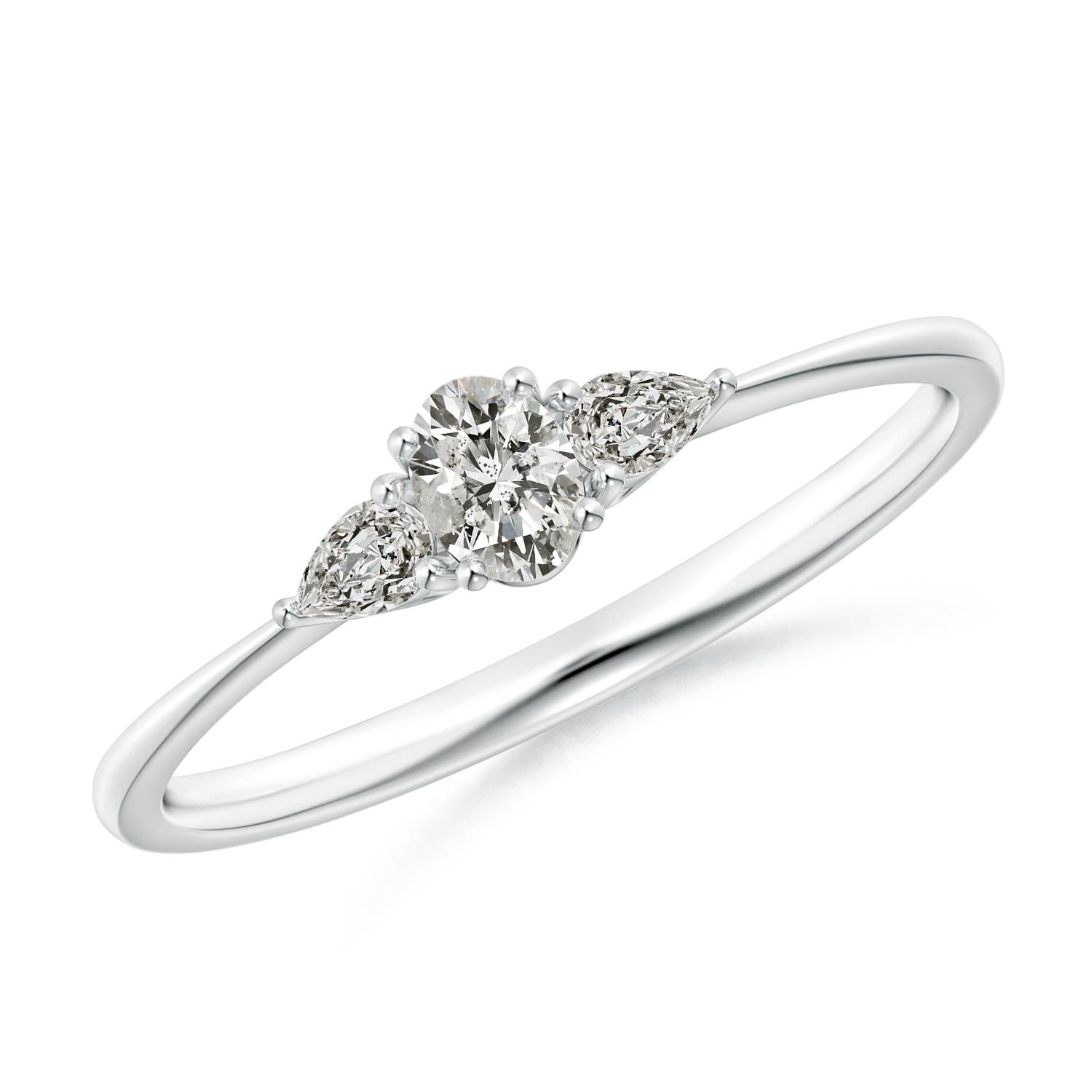 K, I3 / 0.22 CT / 14 KT White Gold