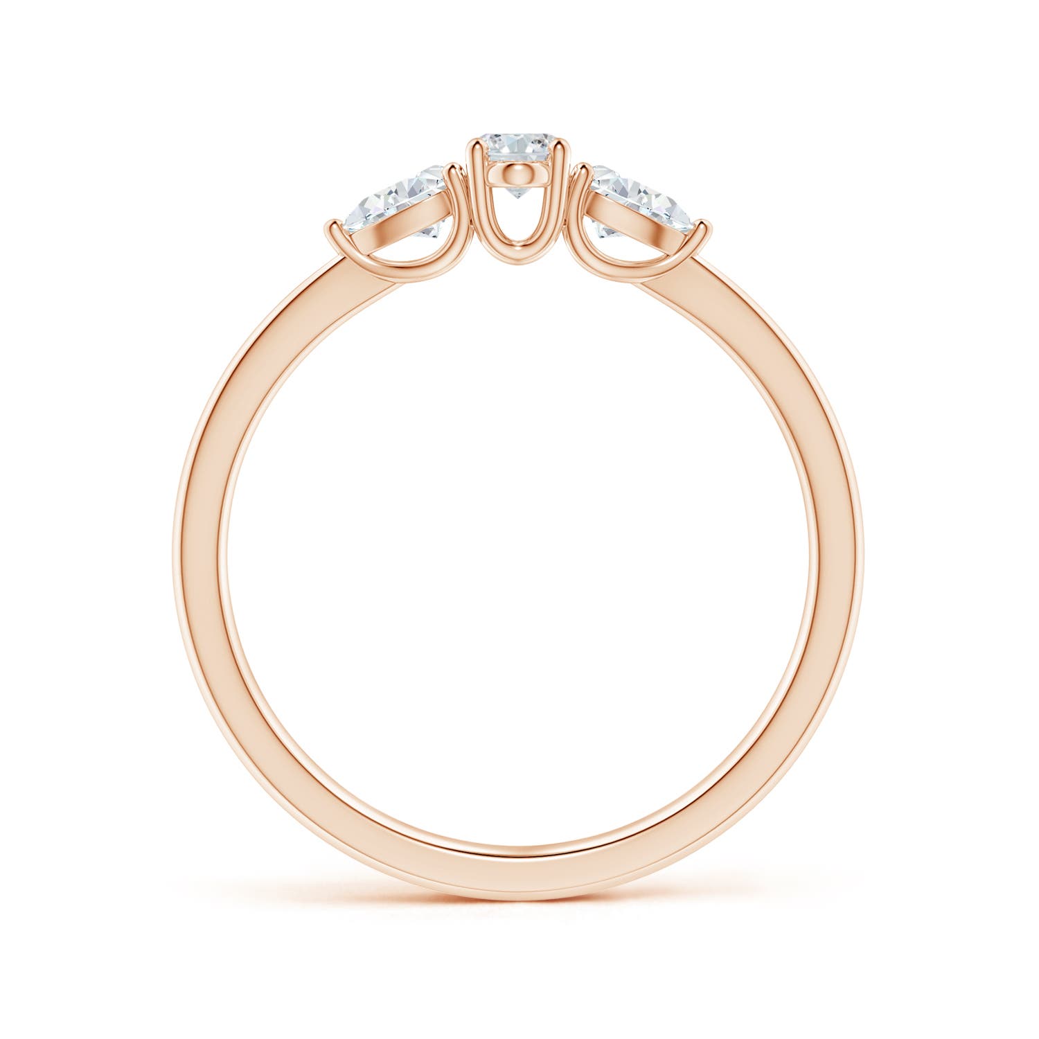 G, VS2 / 0.57 CT / 14 KT Rose Gold