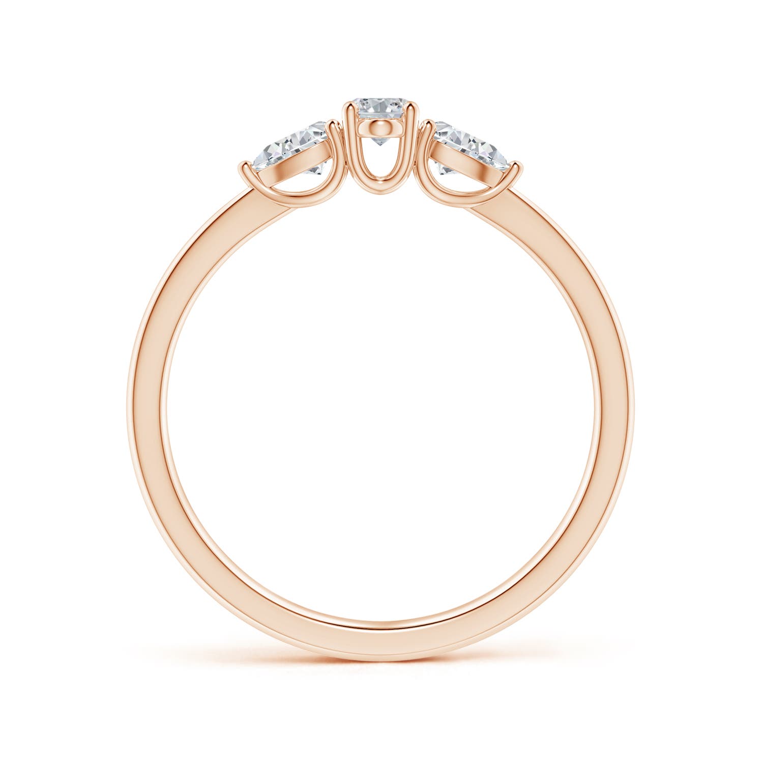 H, SI2 / 0.57 CT / 14 KT Rose Gold