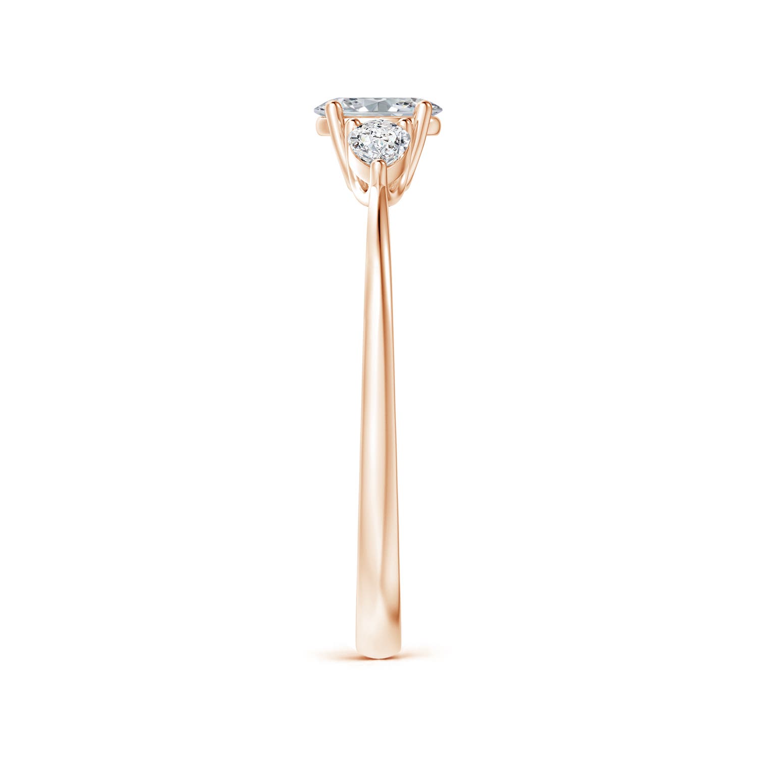 H, SI2 / 0.57 CT / 14 KT Rose Gold