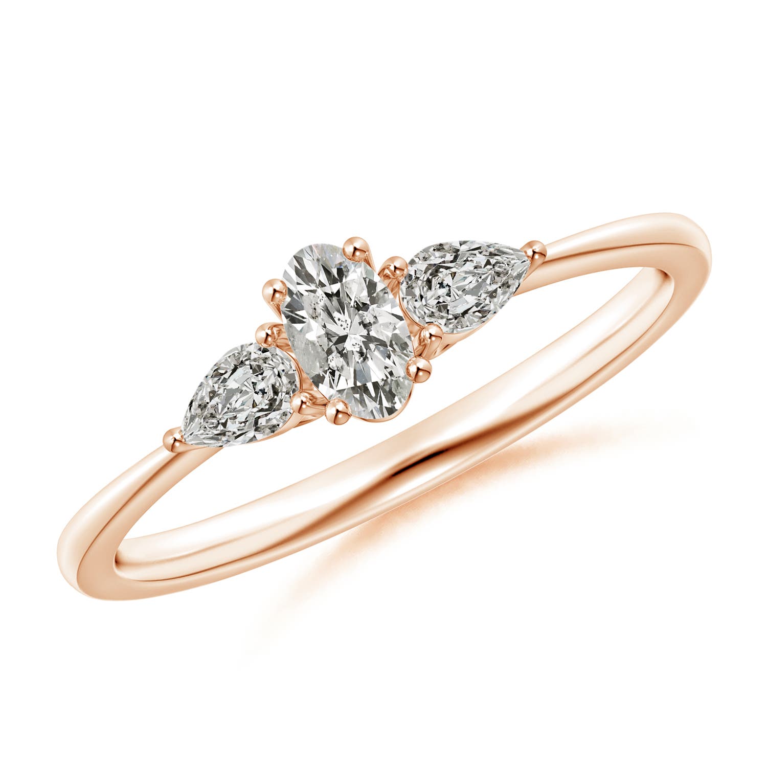 K, I3 / 0.57 CT / 14 KT Rose Gold