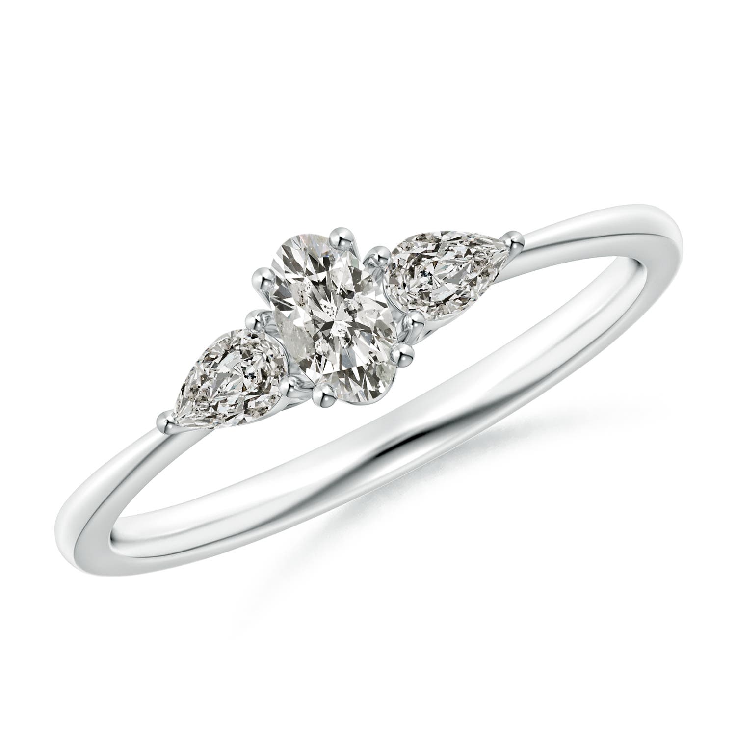 K, I3 / 0.57 CT / 14 KT White Gold