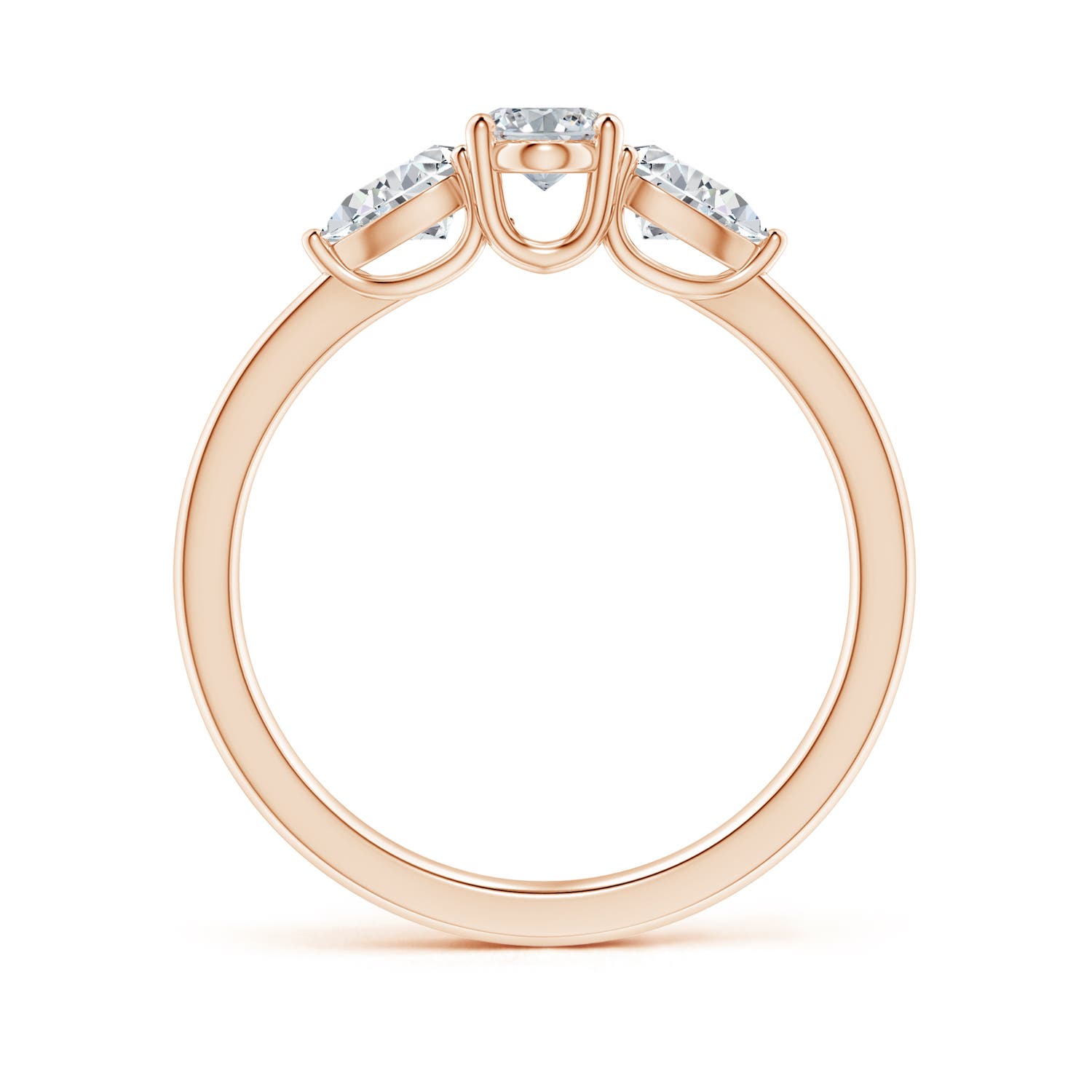 H, SI2 / 0.83 CT / 14 KT Rose Gold