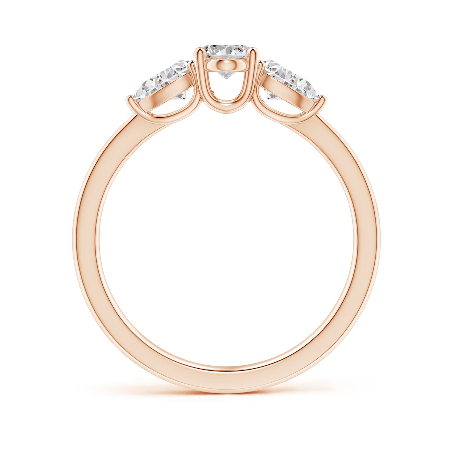 I-J, I1-I2 / 0.83 CT / 14 KT Rose Gold