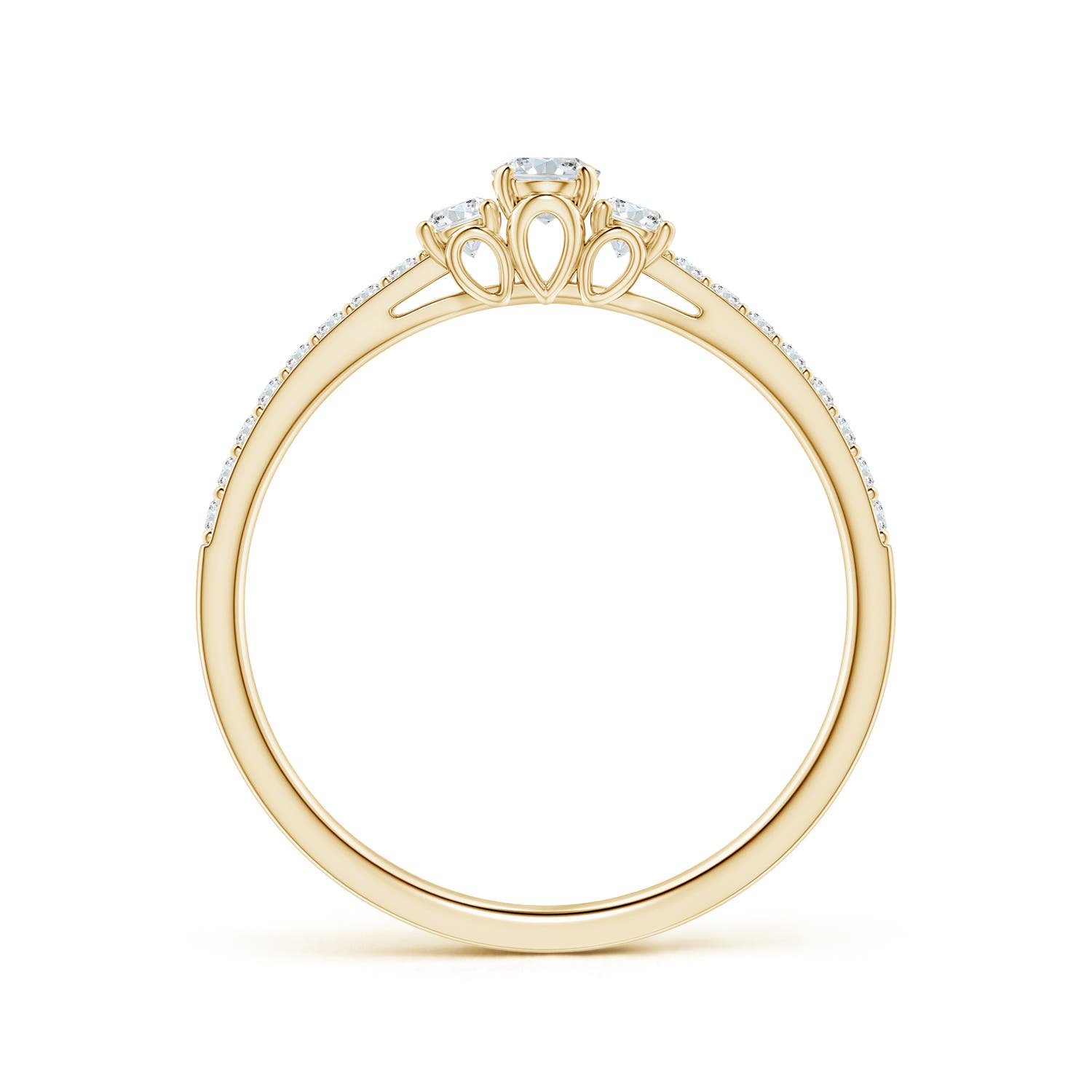 F-G, VS / 0.32 CT / 14 KT Yellow Gold