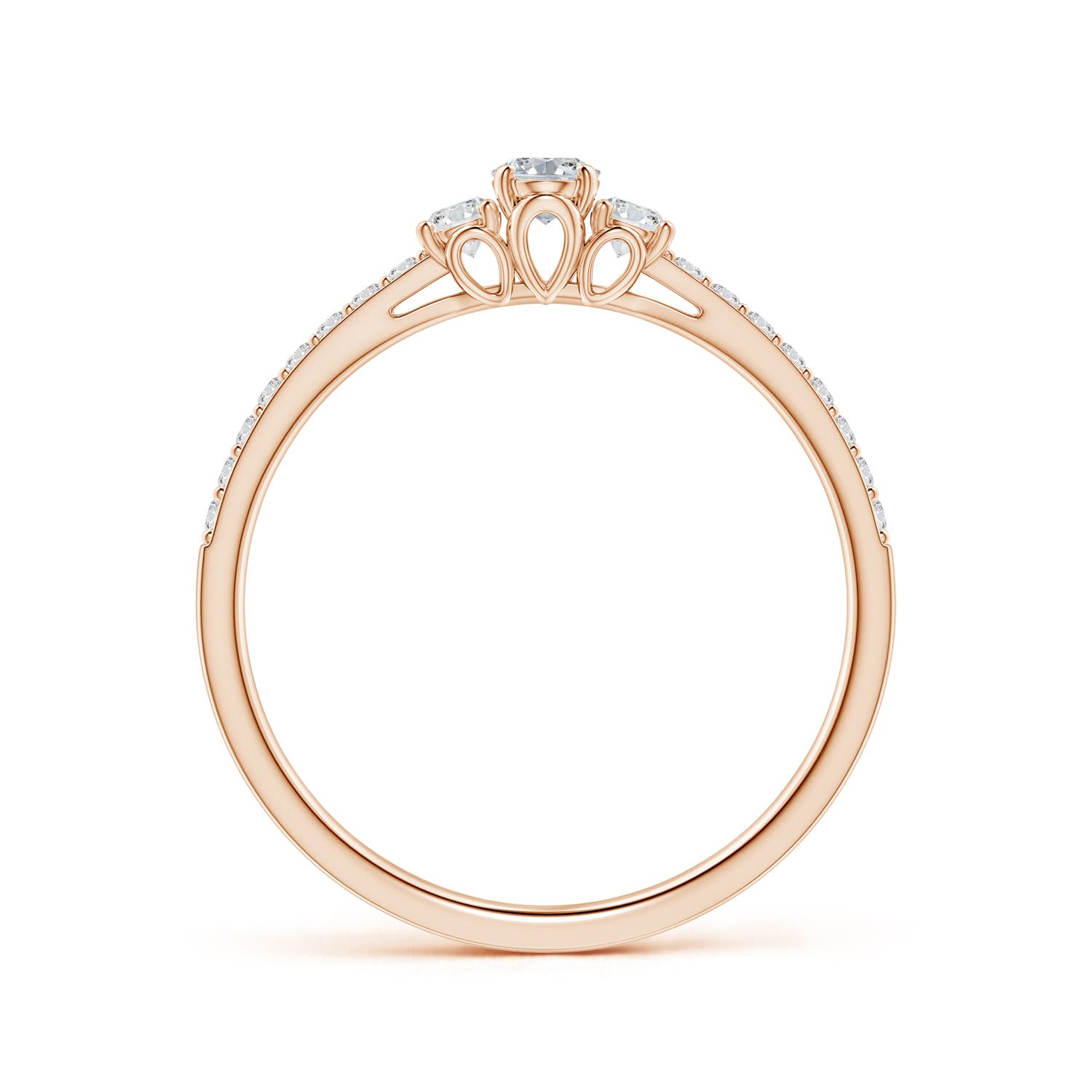 H, SI2 / 0.32 CT / 14 KT Rose Gold