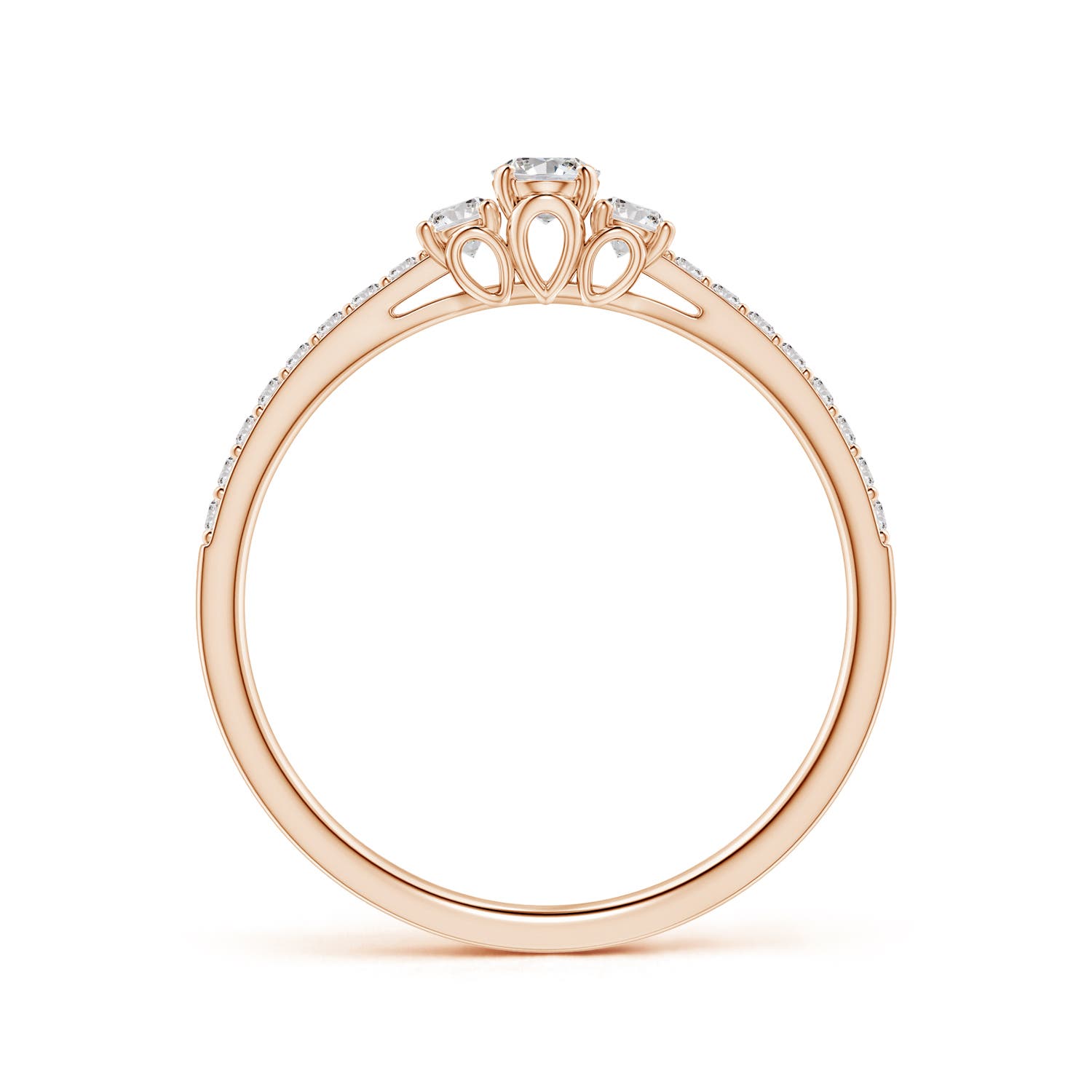 I-J, I1-I2 / 0.32 CT / 14 KT Rose Gold