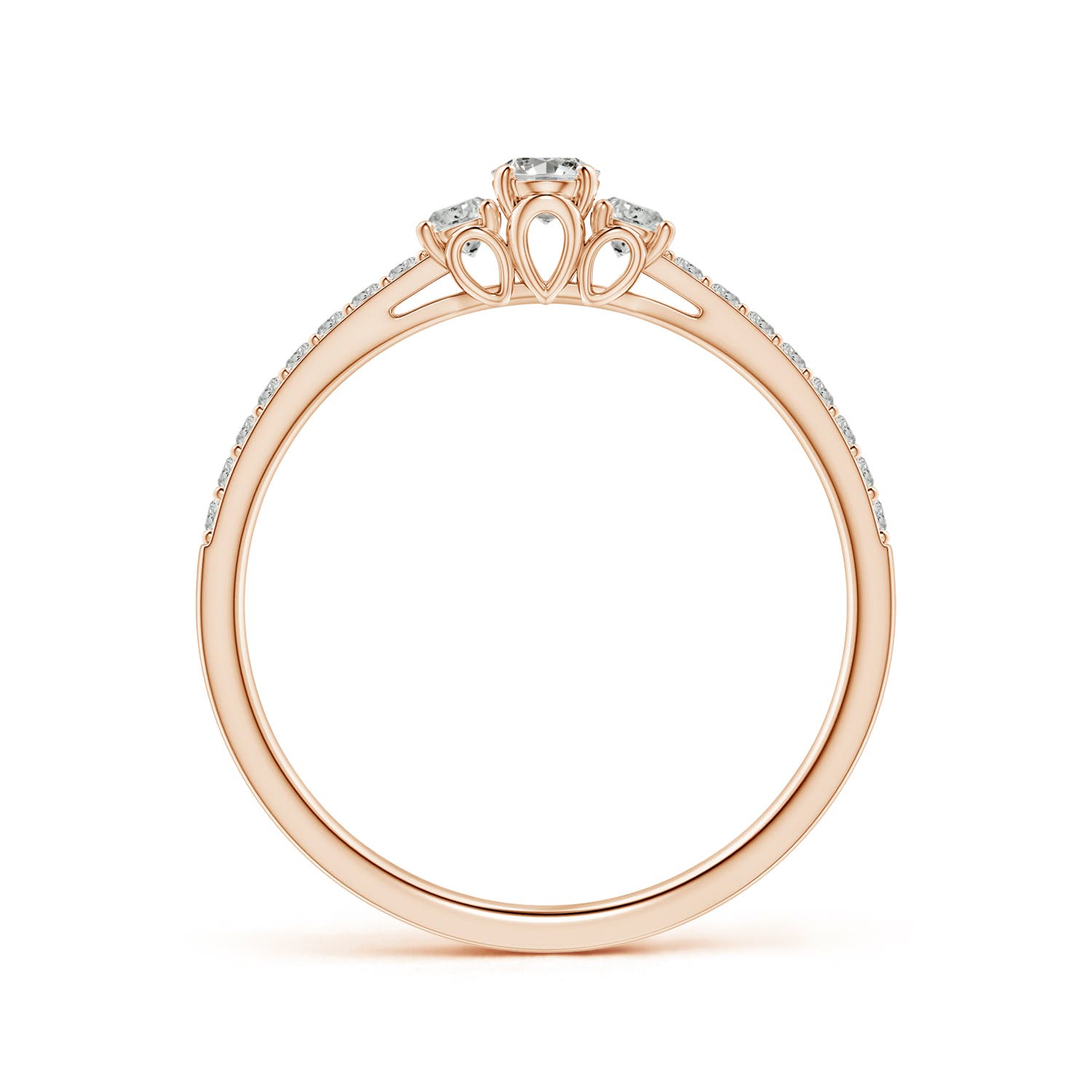 K, I3 / 0.32 CT / 14 KT Rose Gold