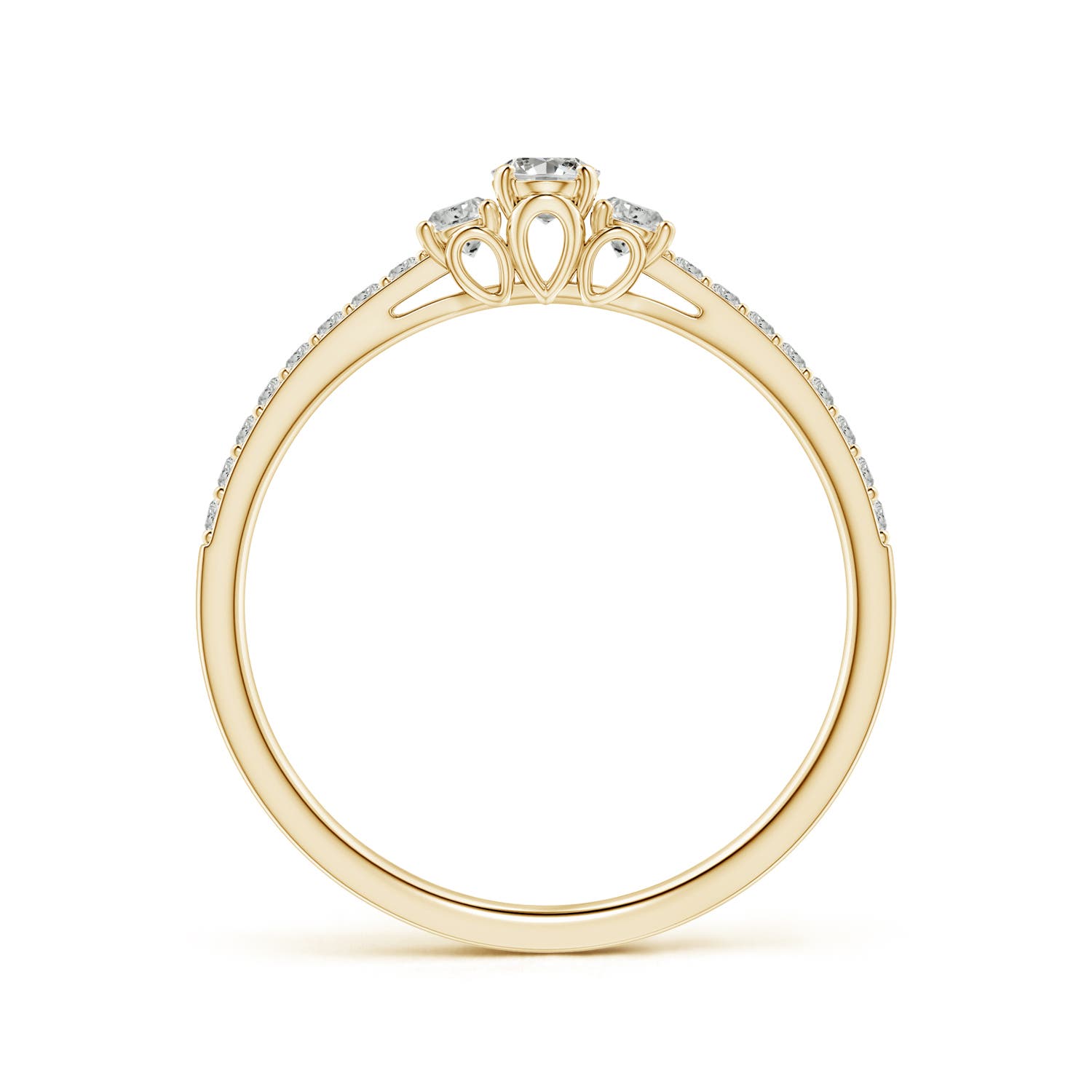 K, I3 / 0.32 CT / 14 KT Yellow Gold