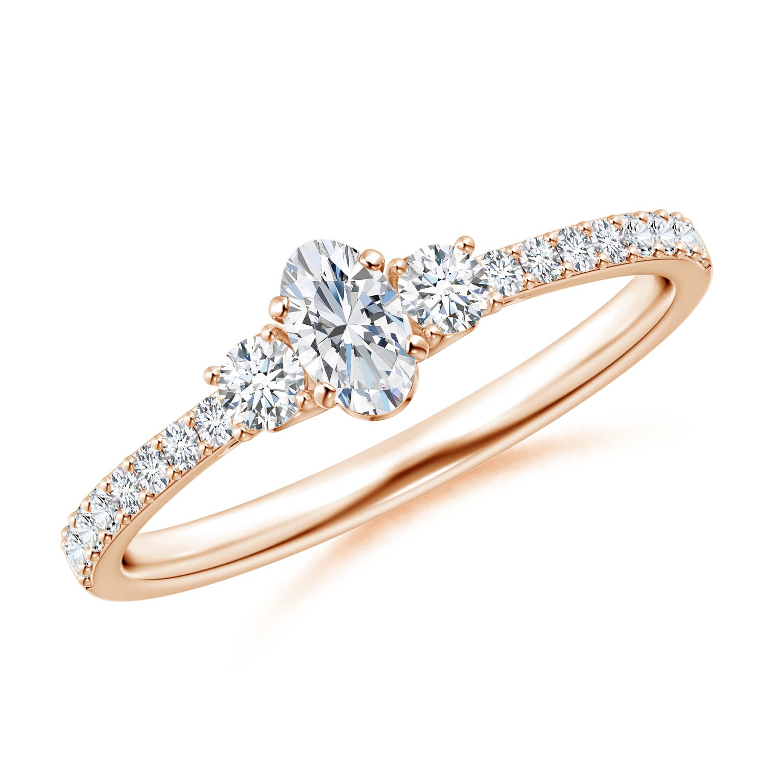 F-G, VS / 0.51 CT / 14 KT Rose Gold