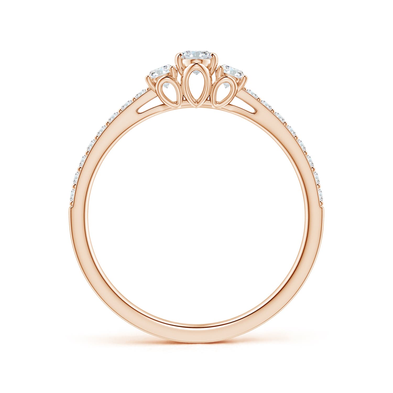 F-G, VS / 0.51 CT / 14 KT Rose Gold