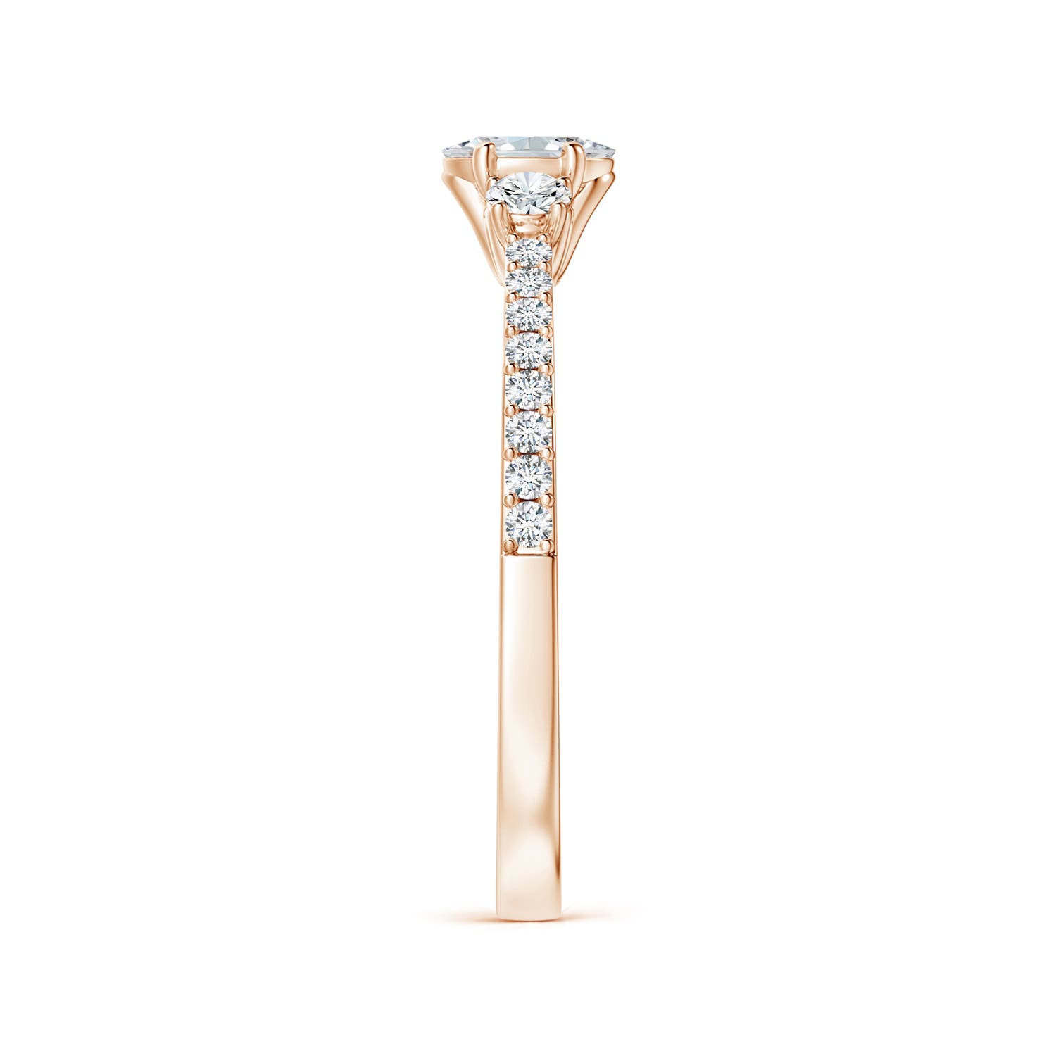 F-G, VS / 0.51 CT / 14 KT Rose Gold