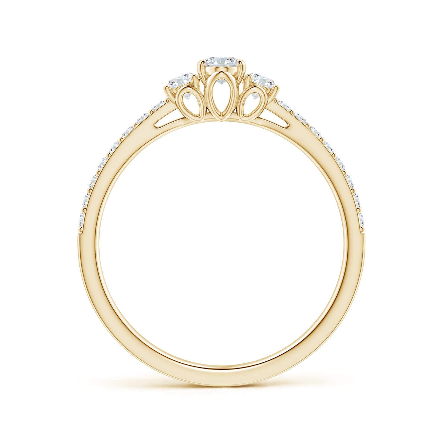 F-G, VS / 0.51 CT / 14 KT Yellow Gold