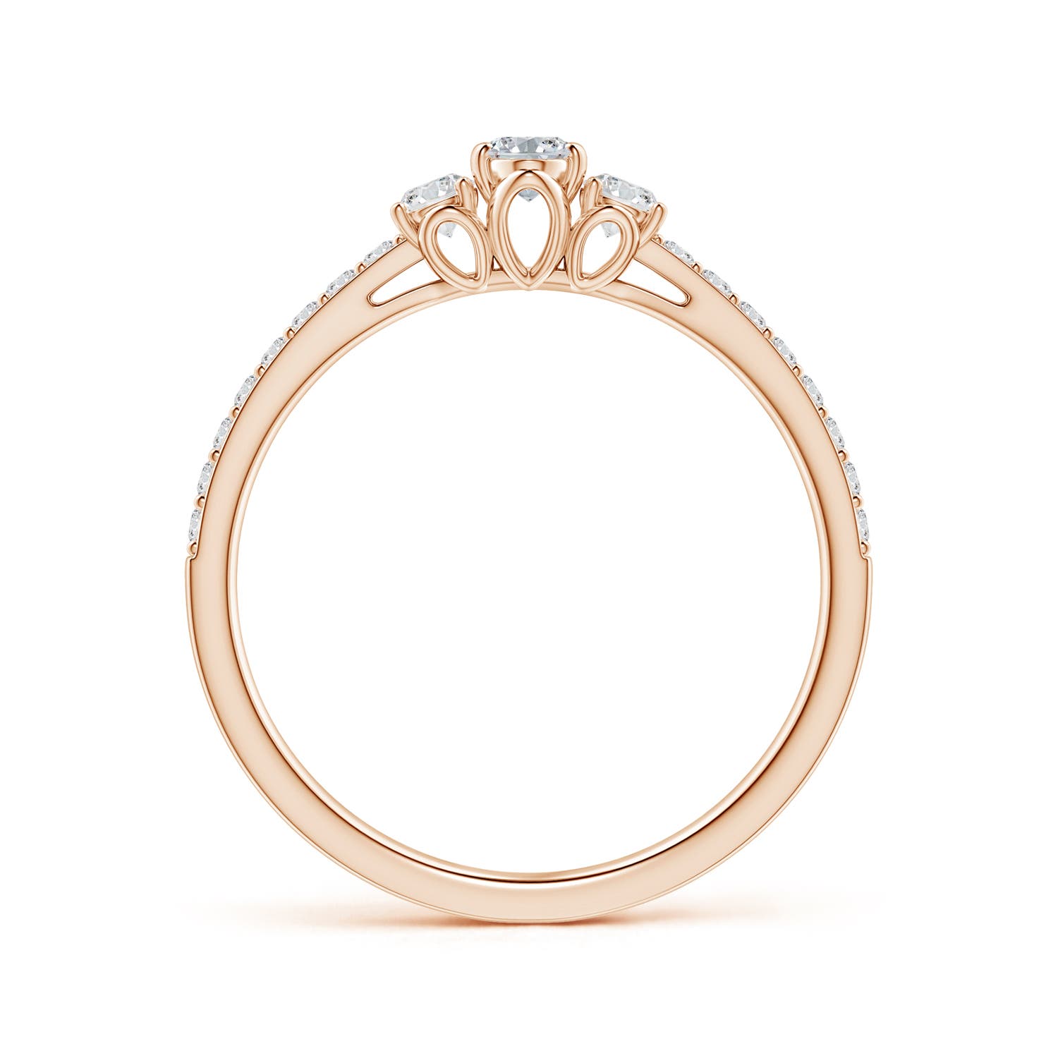 H, SI2 / 0.51 CT / 14 KT Rose Gold