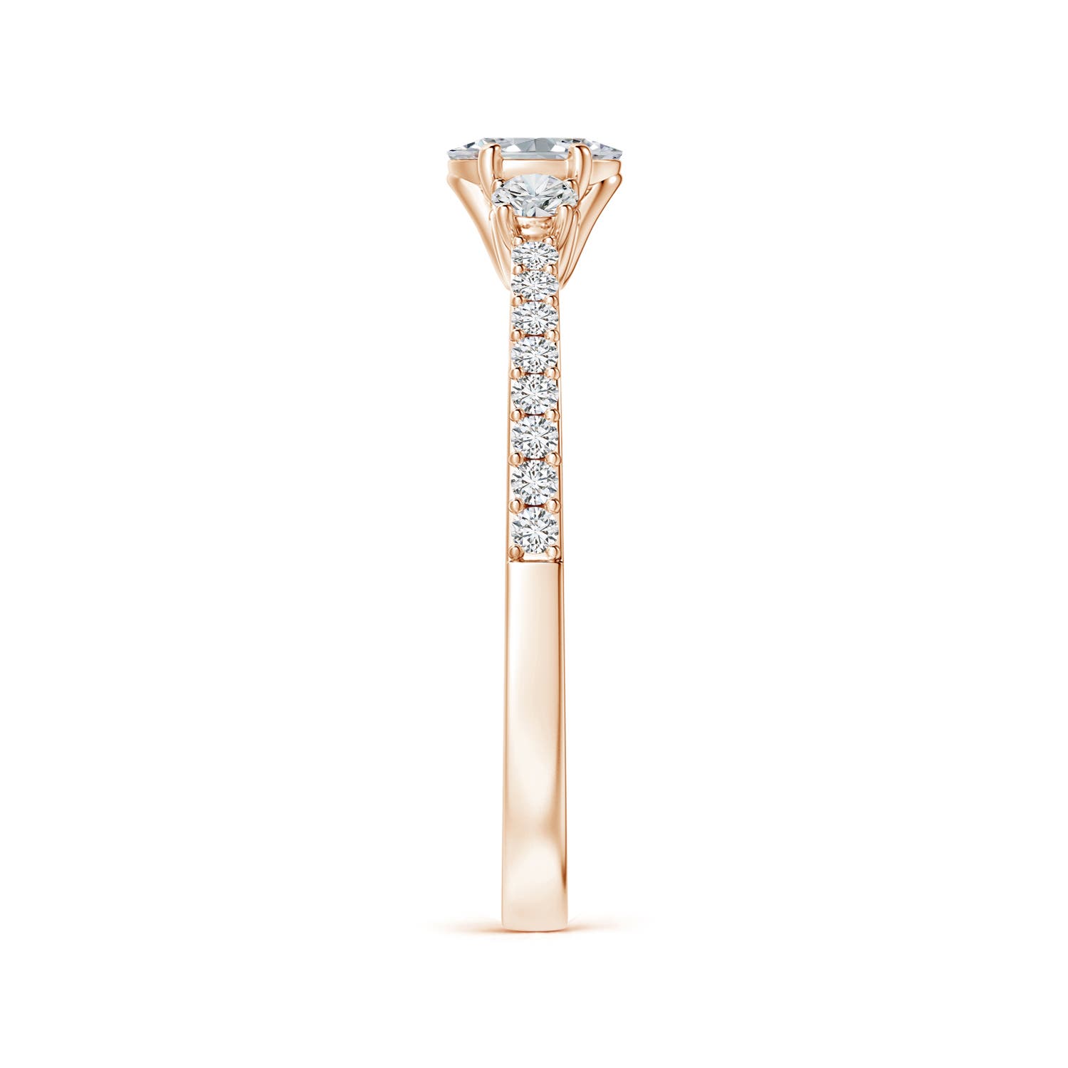 H, SI2 / 0.51 CT / 14 KT Rose Gold