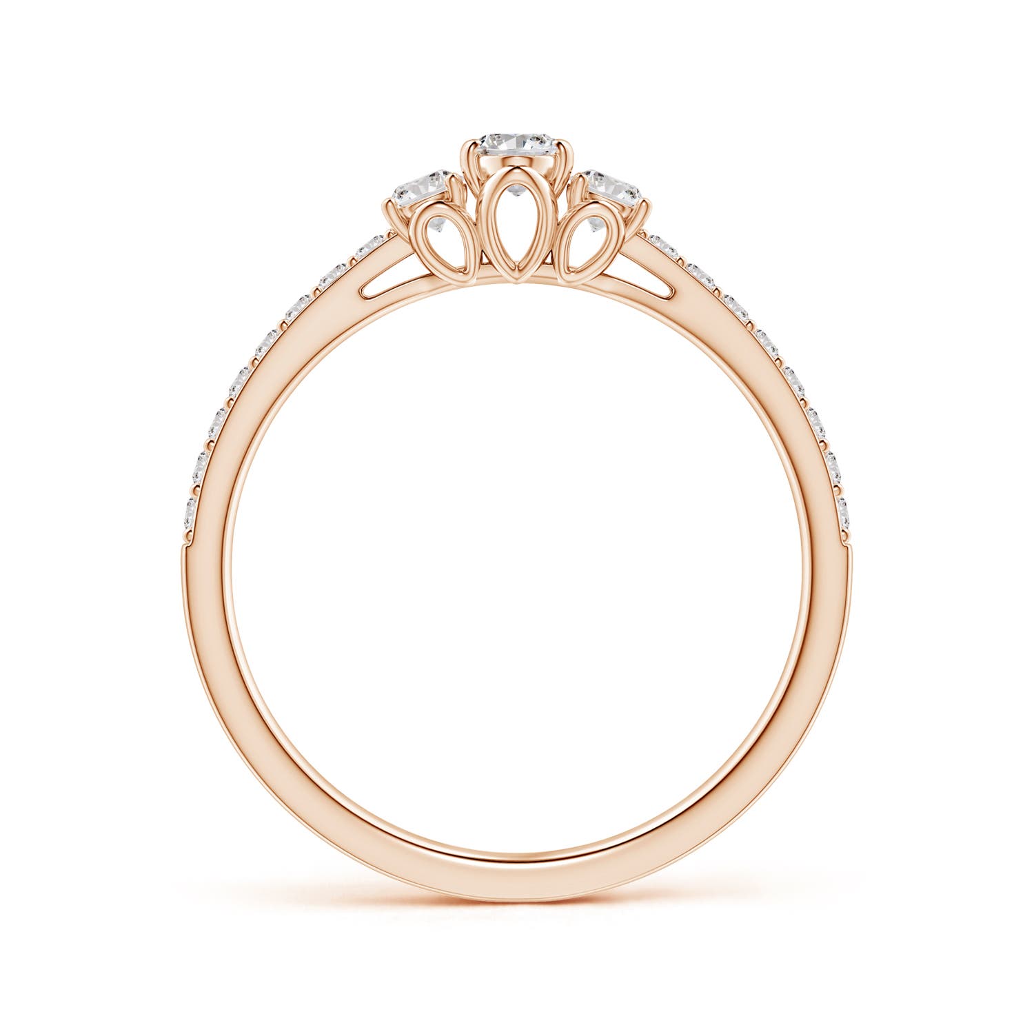 I-J, I1-I2 / 0.51 CT / 14 KT Rose Gold