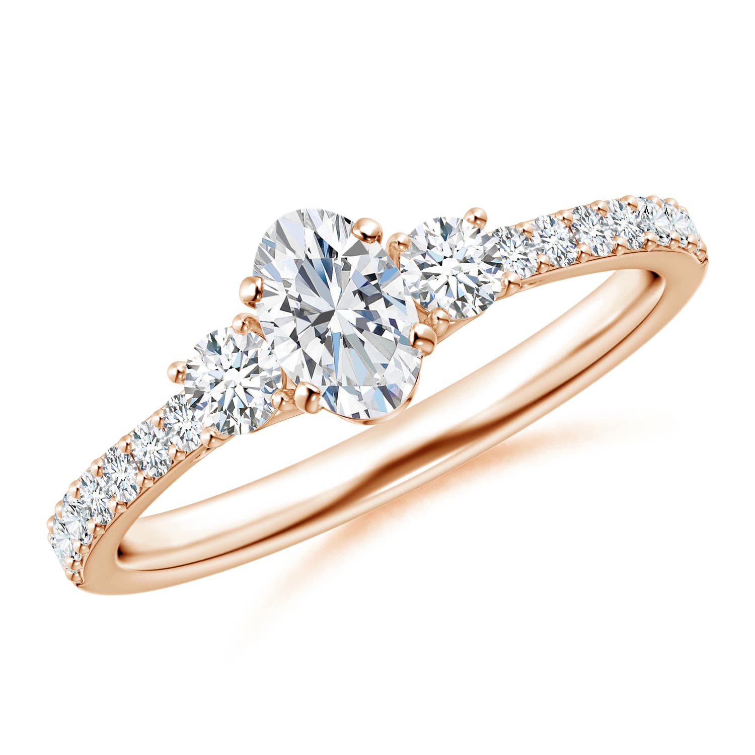 F-G, VS / 0.82 CT / 14 KT Rose Gold