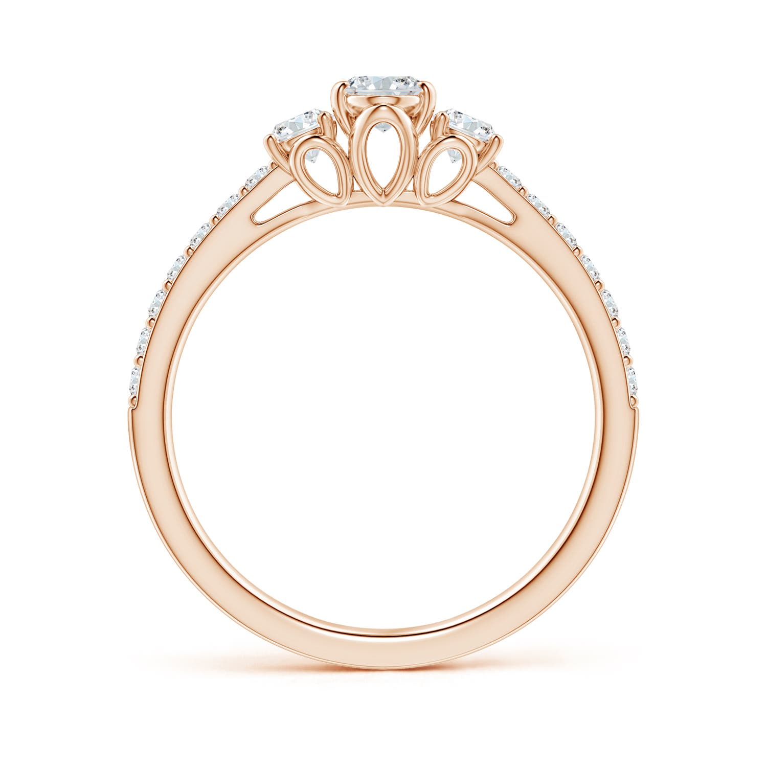 F-G, VS / 0.82 CT / 14 KT Rose Gold