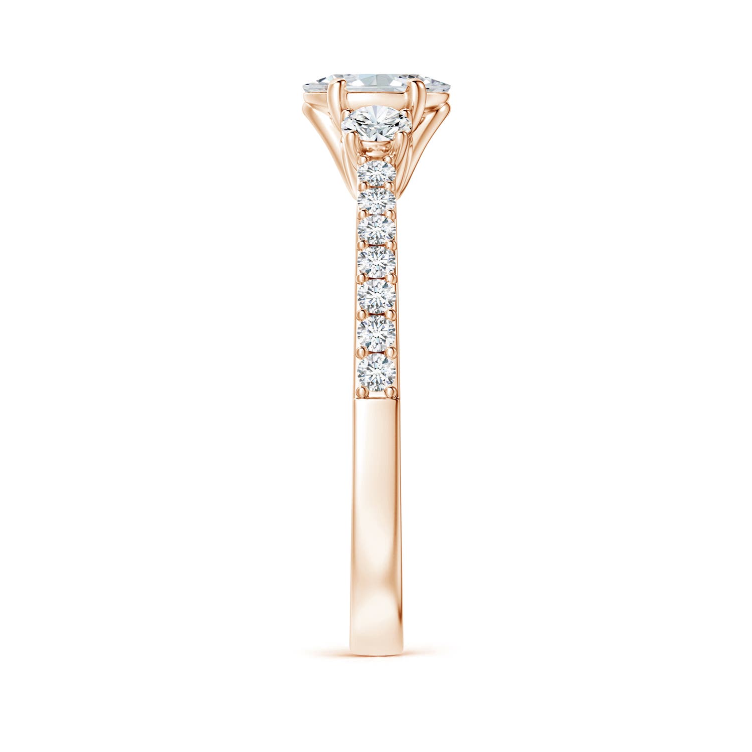 F-G, VS / 0.82 CT / 14 KT Rose Gold