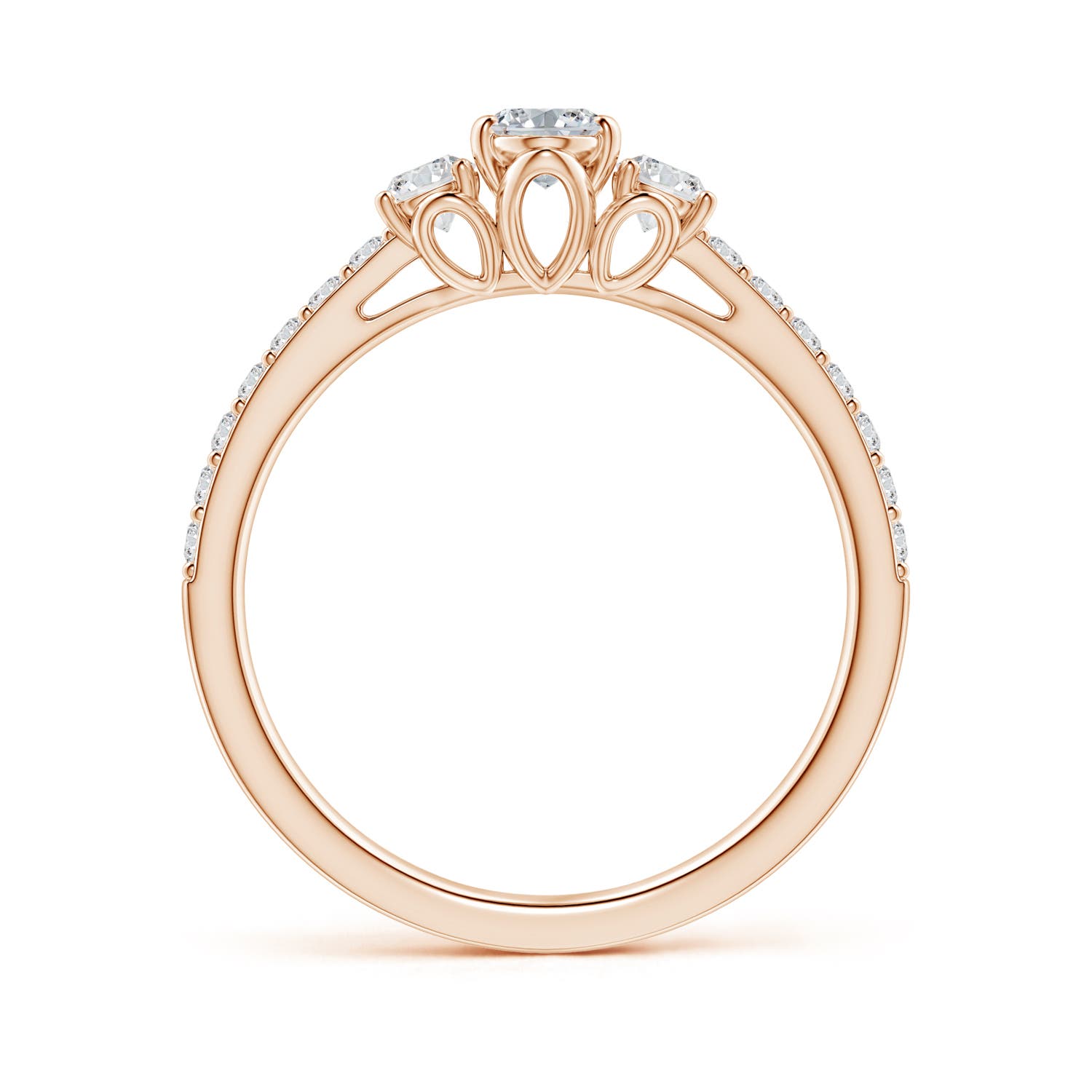 H, SI2 / 0.82 CT / 14 KT Rose Gold