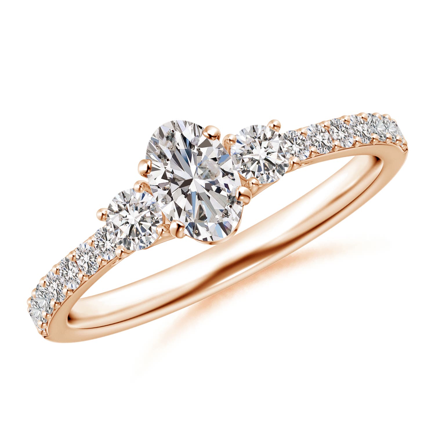 I-J, I1-I2 / 0.82 CT / 14 KT Rose Gold