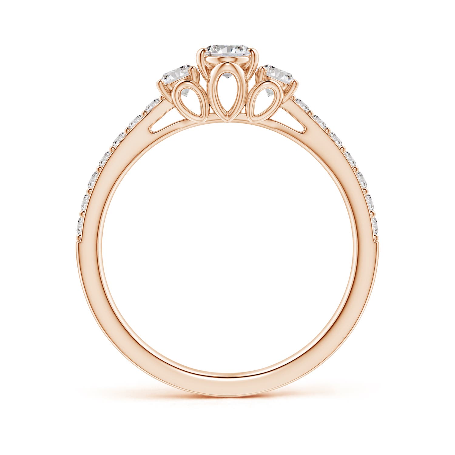 I-J, I1-I2 / 0.82 CT / 14 KT Rose Gold