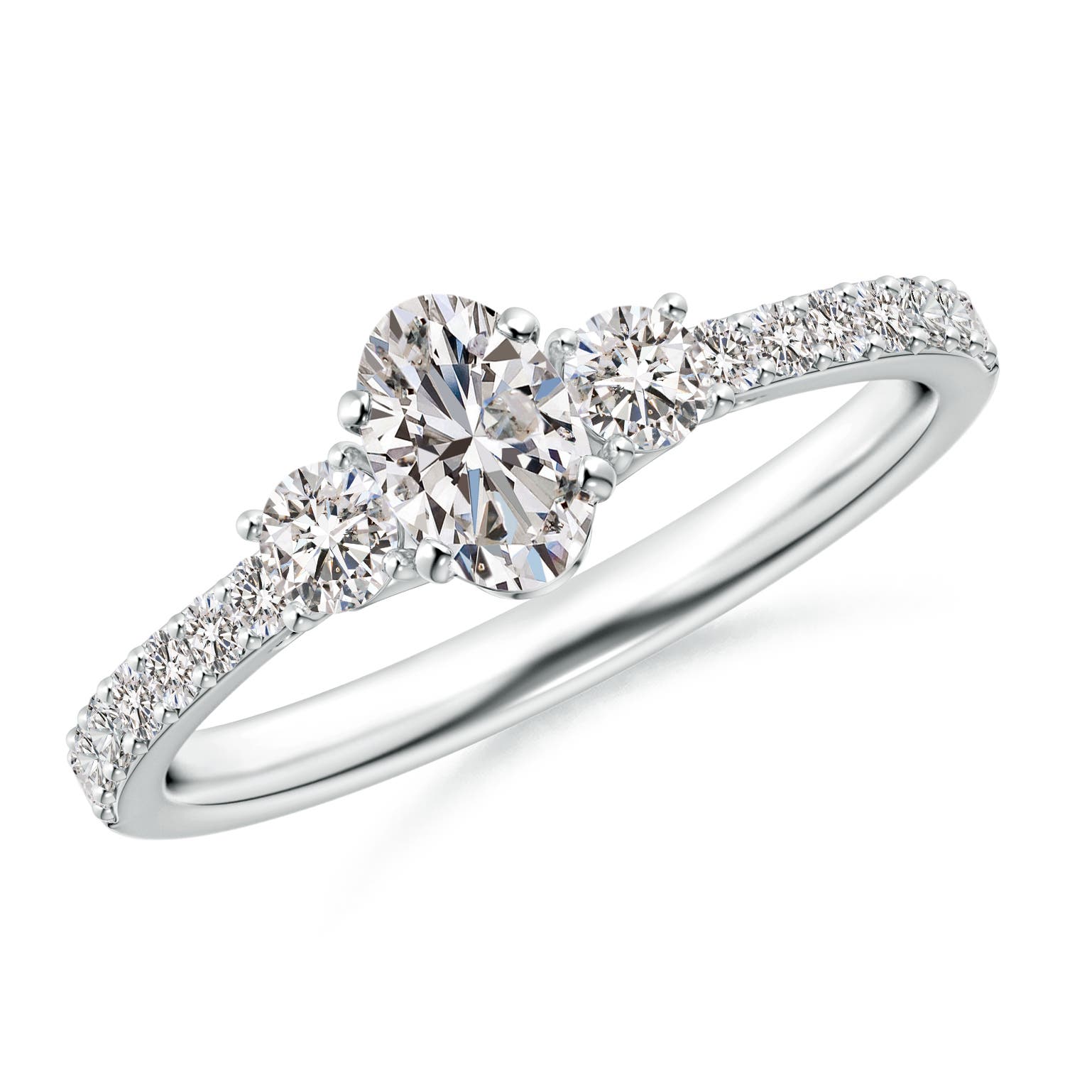 I-J, I1-I2 / 0.82 CT / 14 KT White Gold