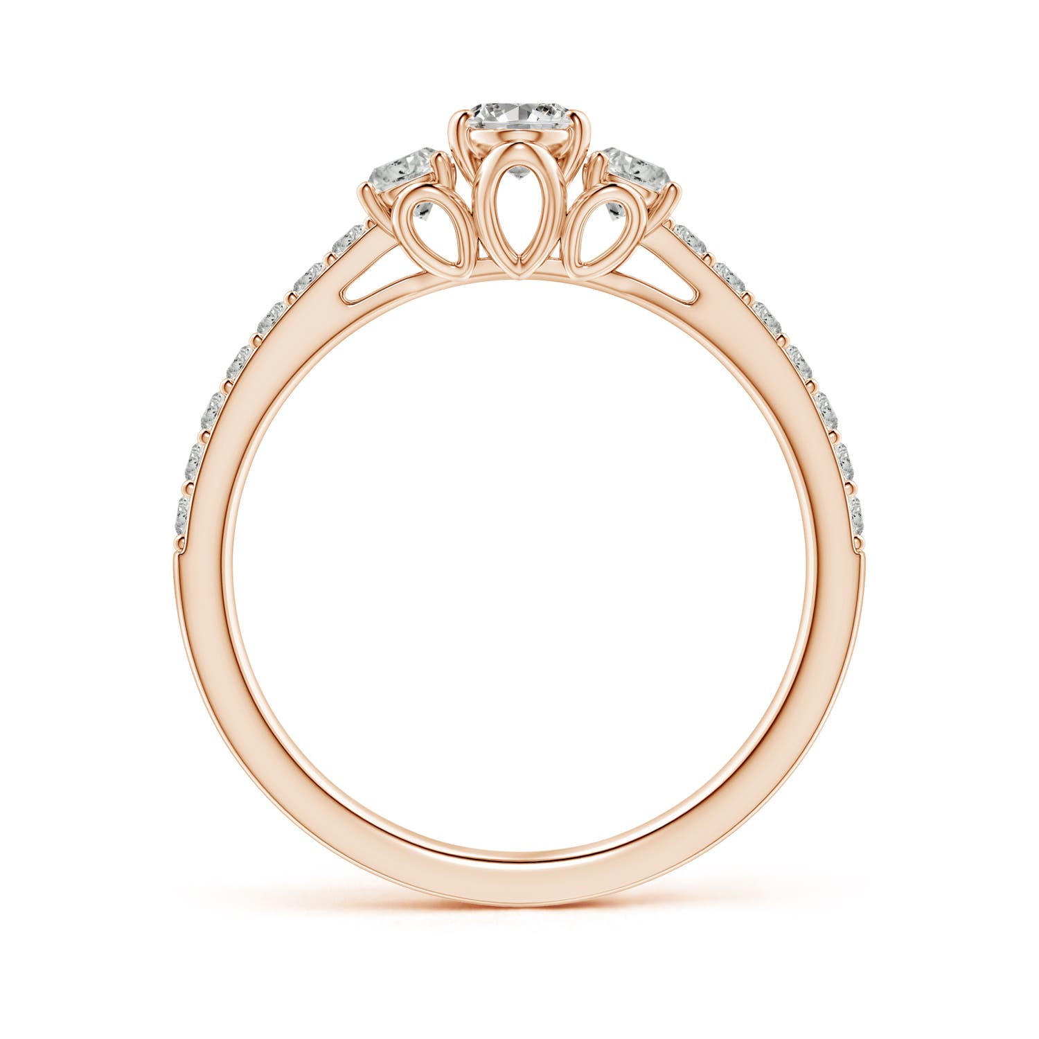 K, I3 / 0.82 CT / 14 KT Rose Gold