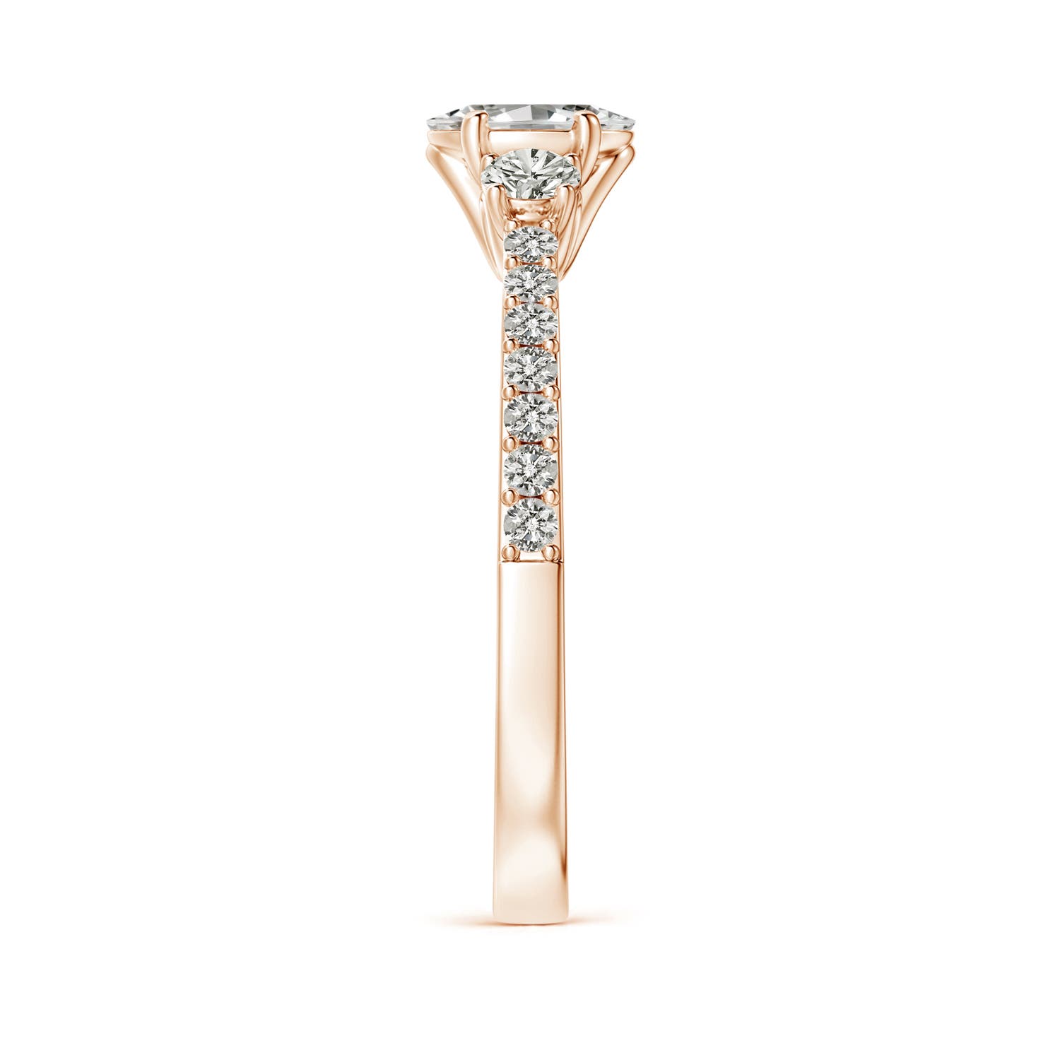 K, I3 / 0.82 CT / 14 KT Rose Gold