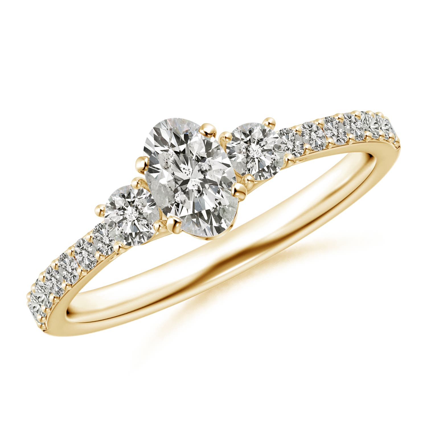 K, I3 / 0.82 CT / 14 KT Yellow Gold