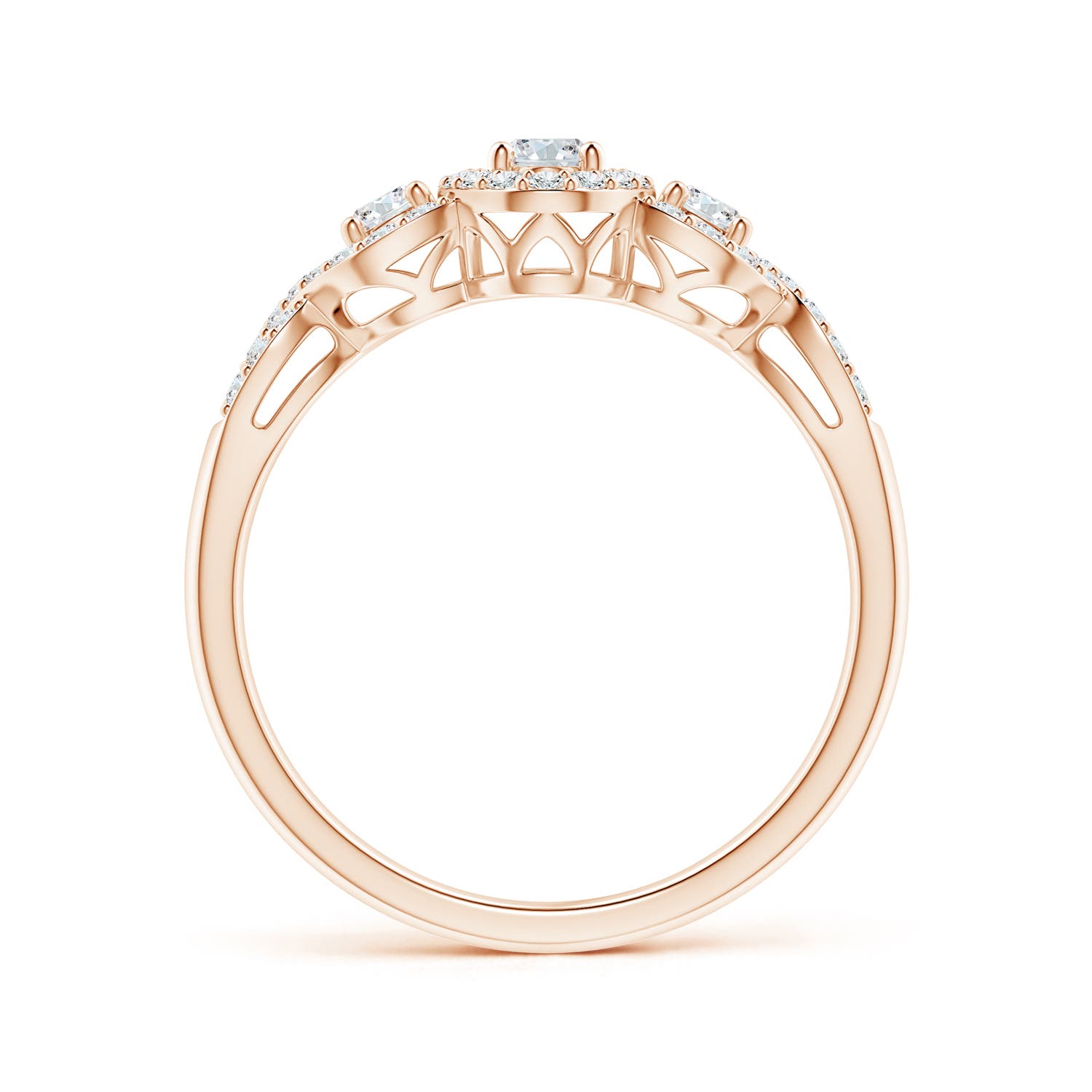 F-G, VS / 0.62 CT / 14 KT Rose Gold