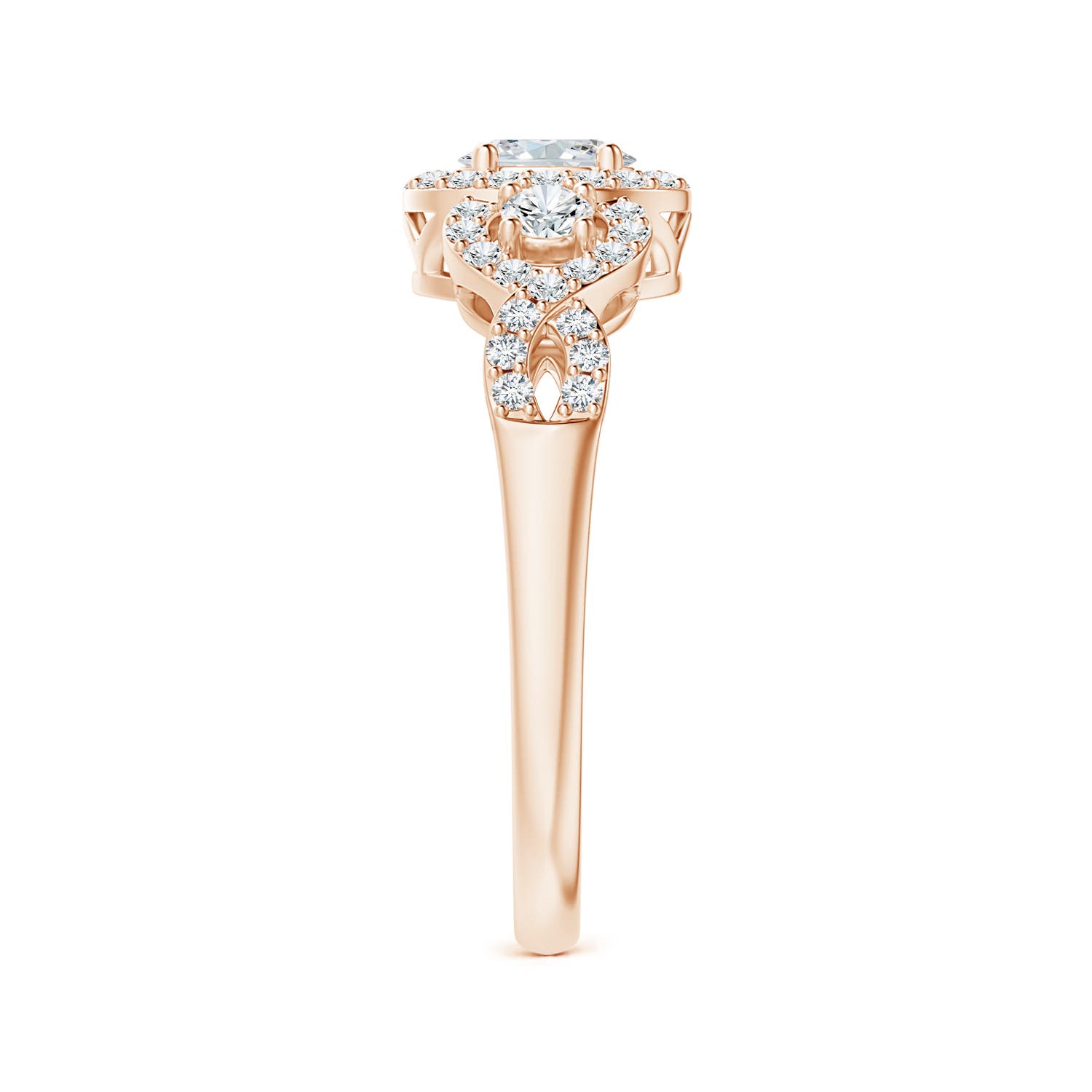 F-G, VS / 0.62 CT / 14 KT Rose Gold