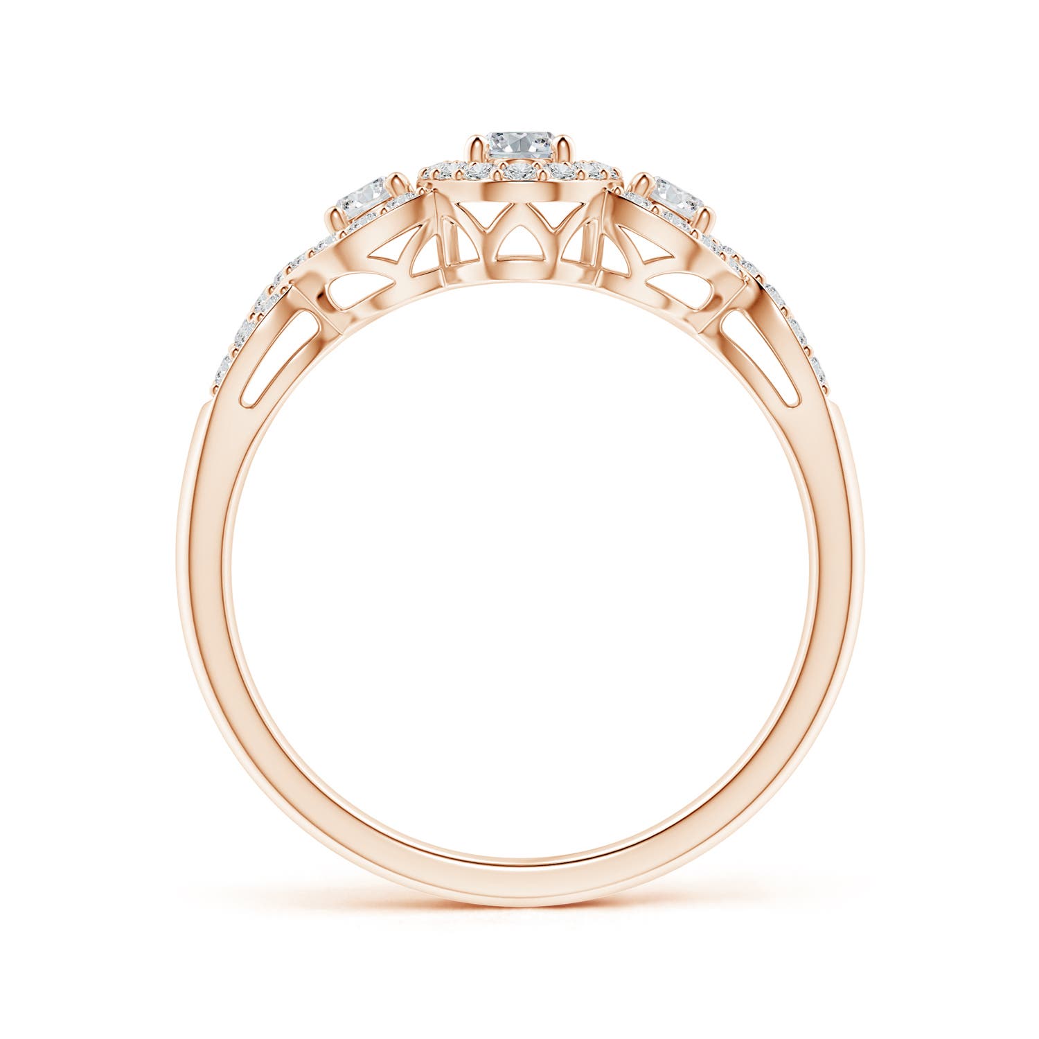 H, SI2 / 0.62 CT / 14 KT Rose Gold