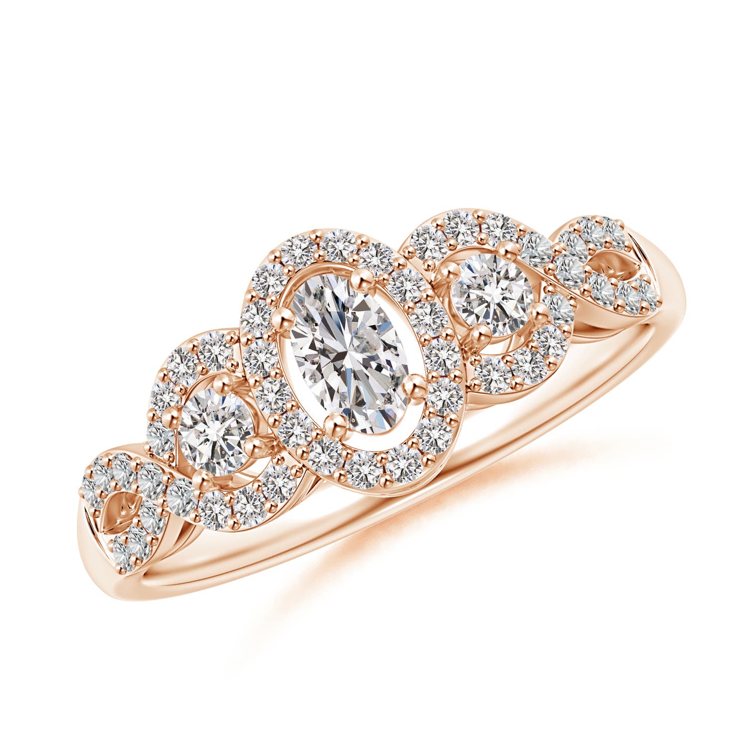 I-J, I1-I2 / 0.62 CT / 14 KT Rose Gold