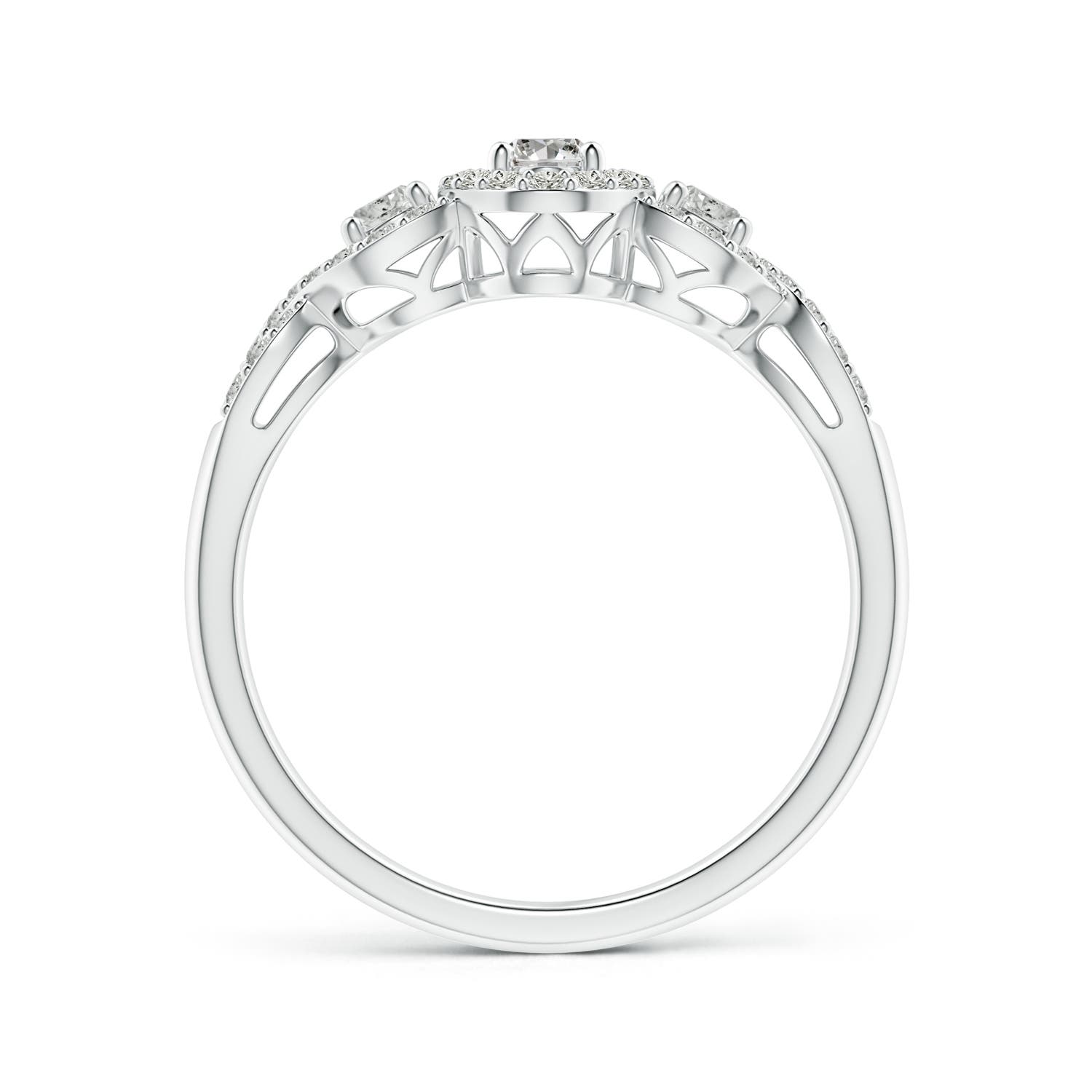 K, I3 / 0.62 CT / 14 KT White Gold